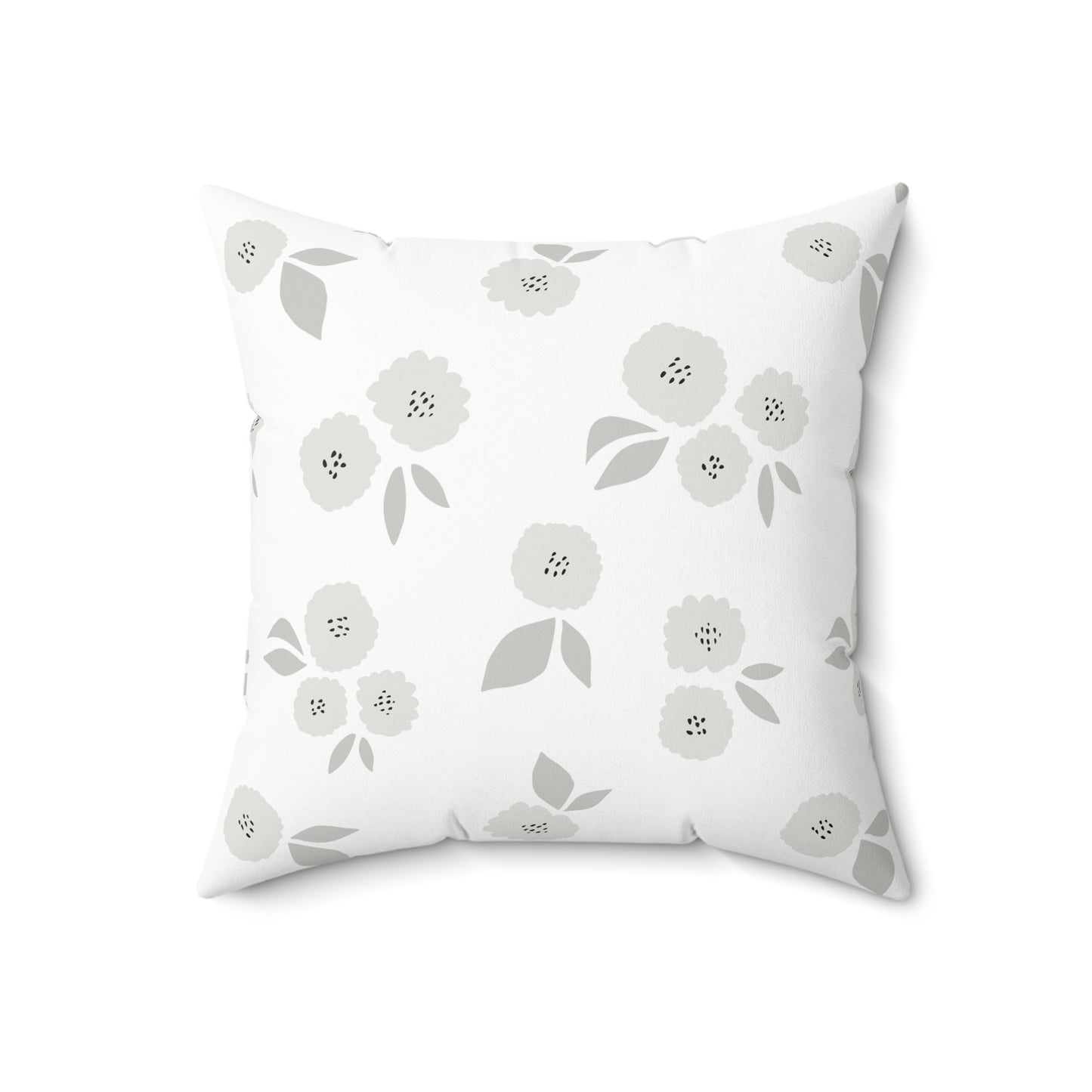 Floral Decor Accent Pillow for Cozy Home, Spring Gift, Boho Decor, Flower Print Cushion, Living Room Accessory