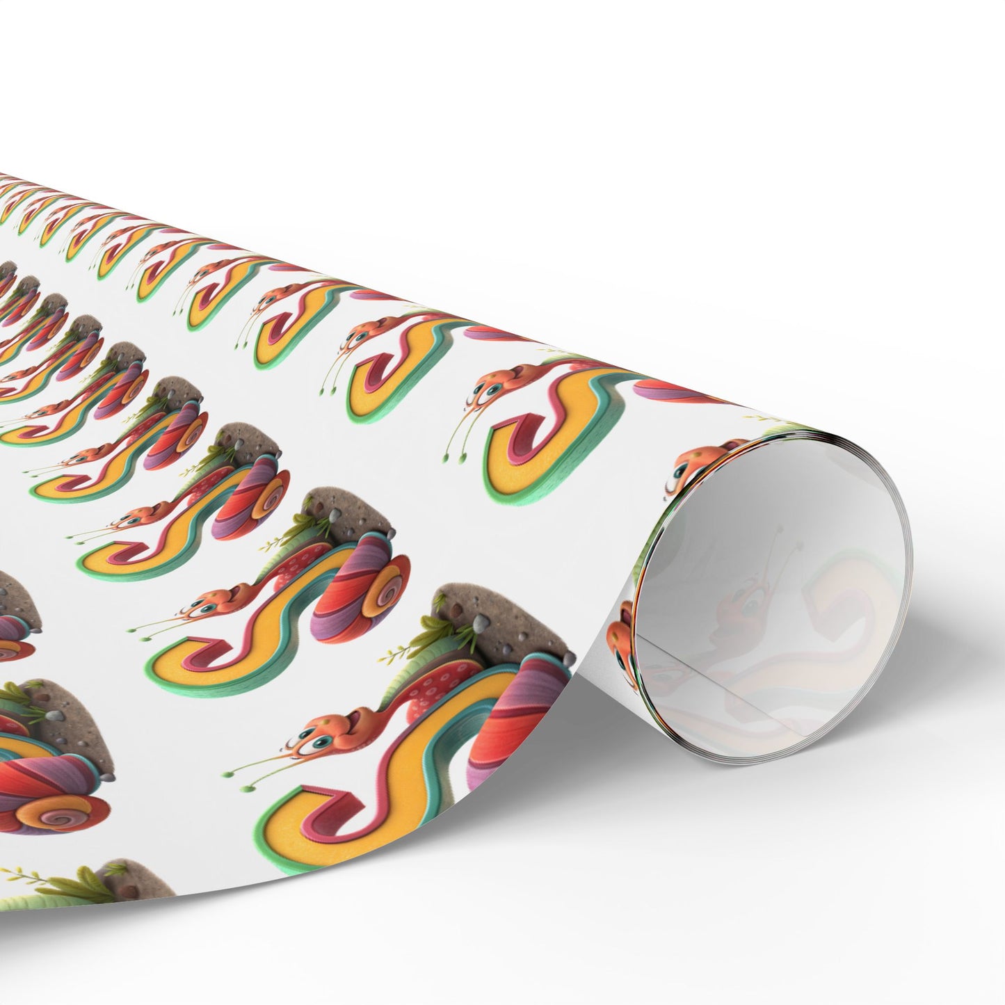Colorful Snail Wrapping Paper, Fun Holiday Gift Wrap, Creative Present Wrap, Cute Party Supply, Eco-Friendly Wrapping