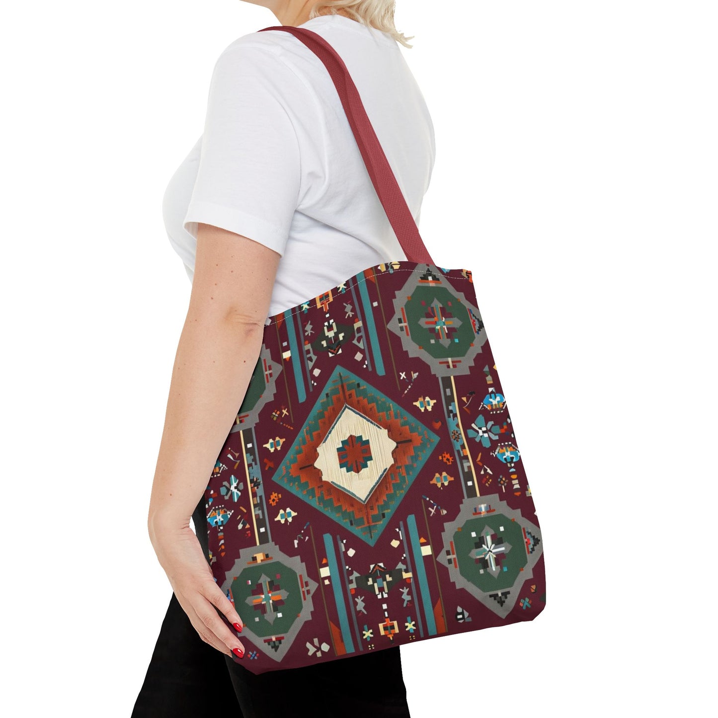 Bohemian Tote Bag, Stylish Reusable Shopping Bag