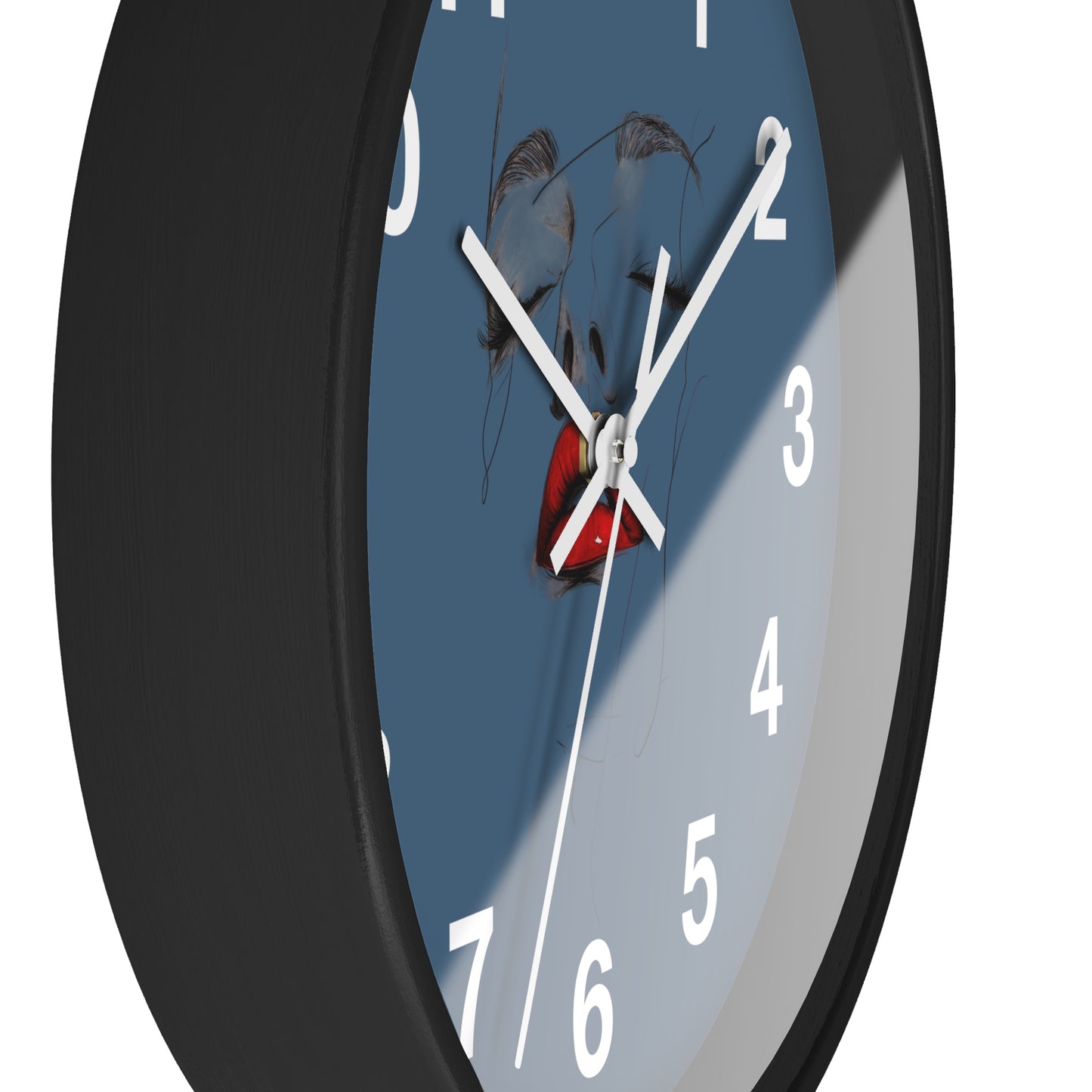 Artistic Face Wall Clock, Unique Home Décor, Modern Wall Art, Trendy Gift for Her, Statement Piece Living Room