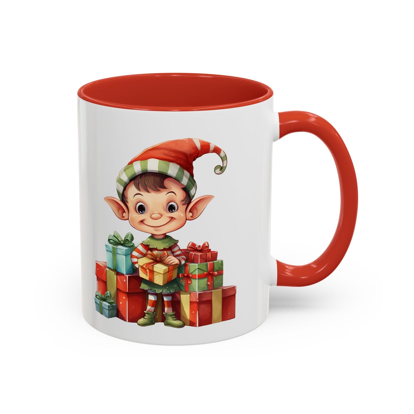 Holiday Elf Coffee Mug - Festive Gift Mug, Christmas Decor, Cute Elf Mug, Coffee Lover Gift, Winter Holiday Drinkware