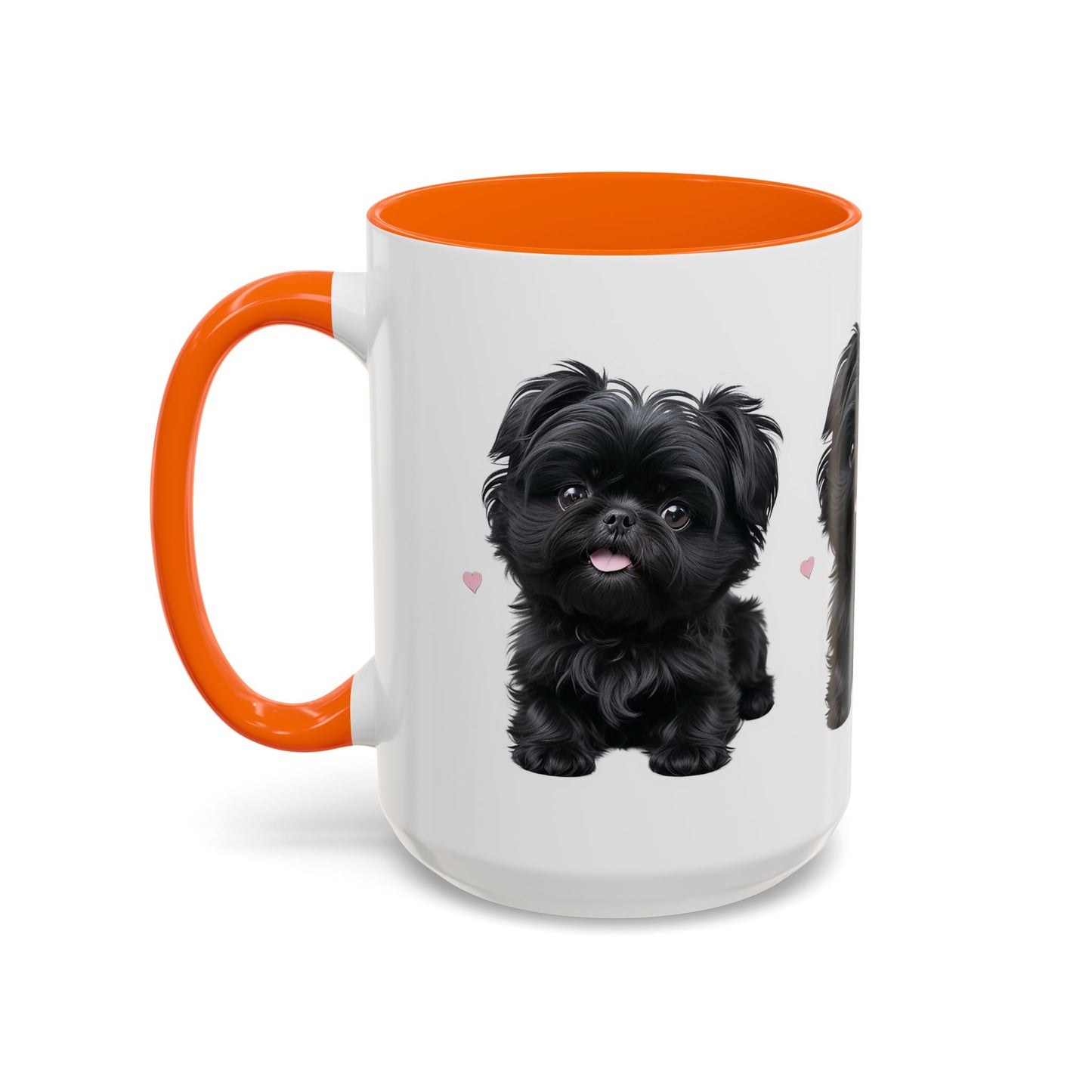Cute Pug Accent Coffee Mug, Pet Lover Gift, Coffee Cup, Dog Mom Mug, Black Dog Ceramic Mug