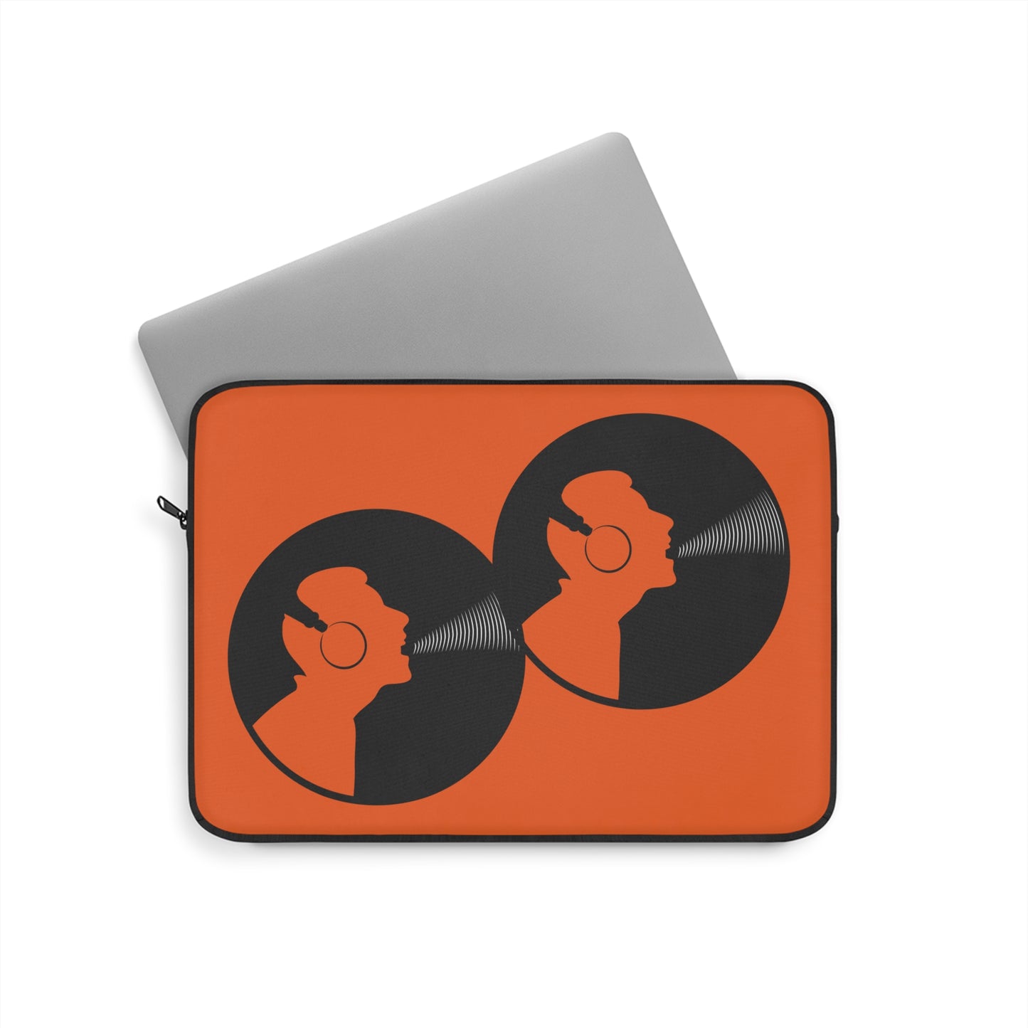 Vinyl Vibe Laptop Sleeve, Music Lover's Gift, Retro Style Case, Record Player Design, Unique Tech Accessory, Perfect for Holidays