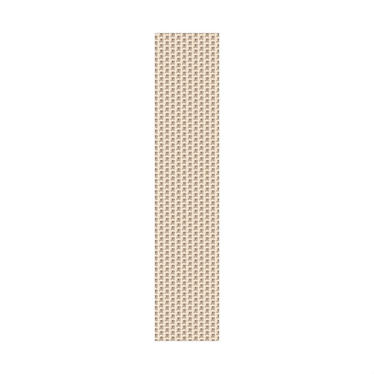 Gift Wrap Paper — Cute Retro Teddy Bear Pattern (Neutral Beige)