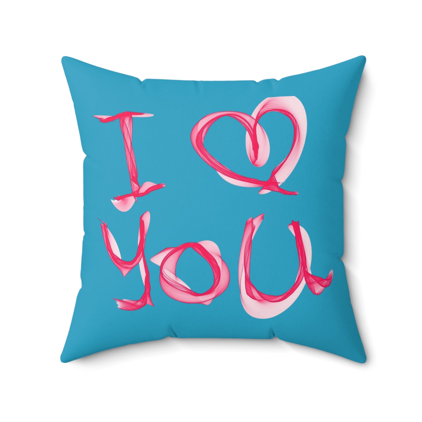 I Love You Decorative Pillow, Heart Home Decor, Valentine's Gift, Couch Cushion,