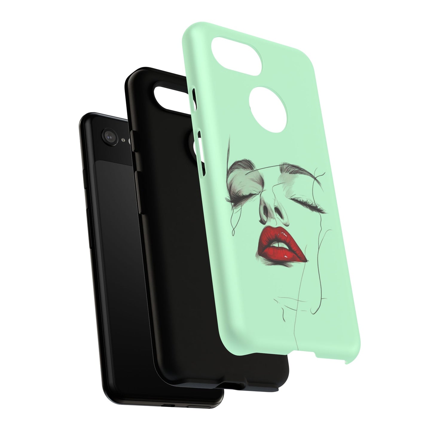 Stylish Phone Case, Artistic Phone Cover, Trendy Tech Accessory, Unique Cell Phone Protector, Gift for Her, Modern Aesthetic