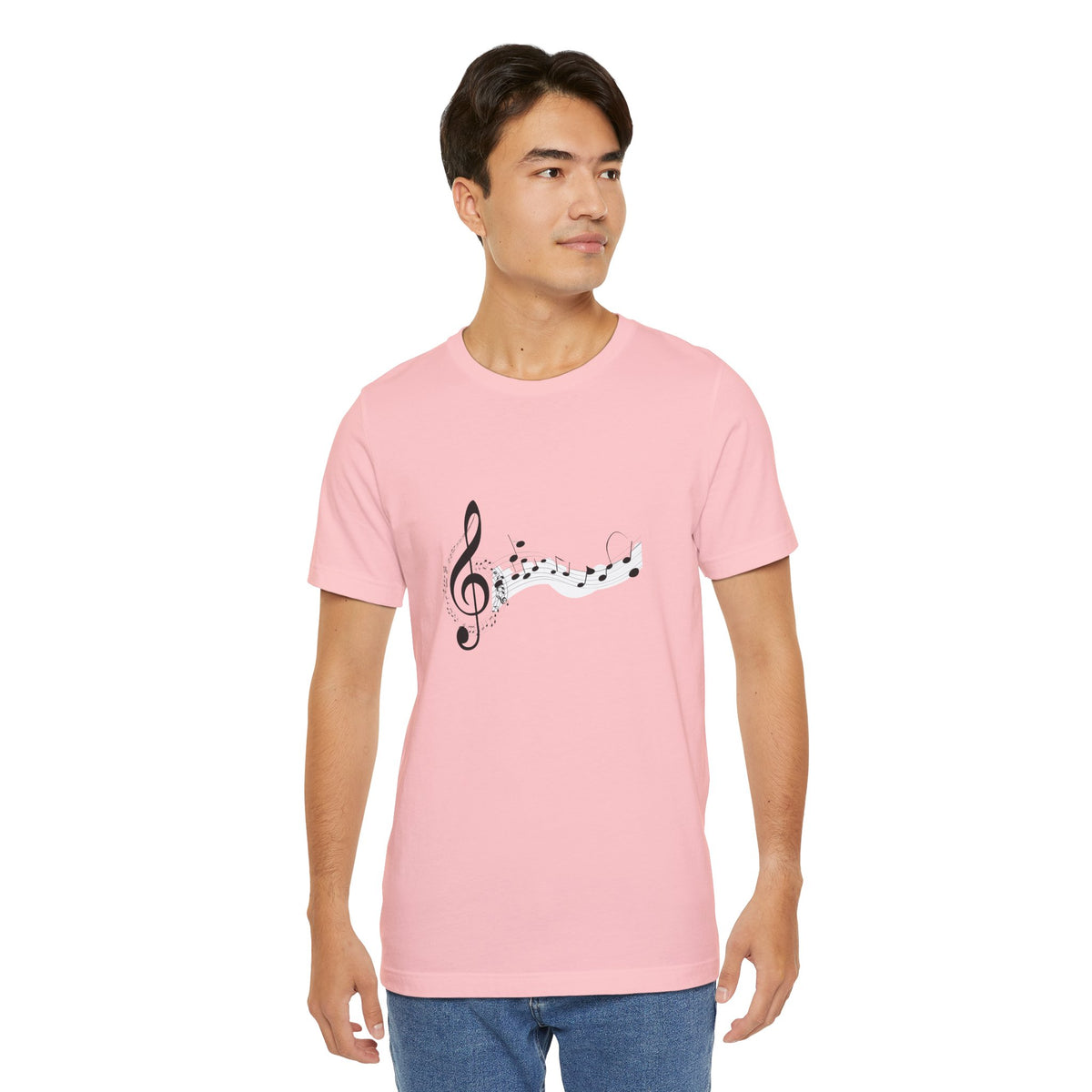 Musical Notes Short Sleeve Tee for Music Lovers