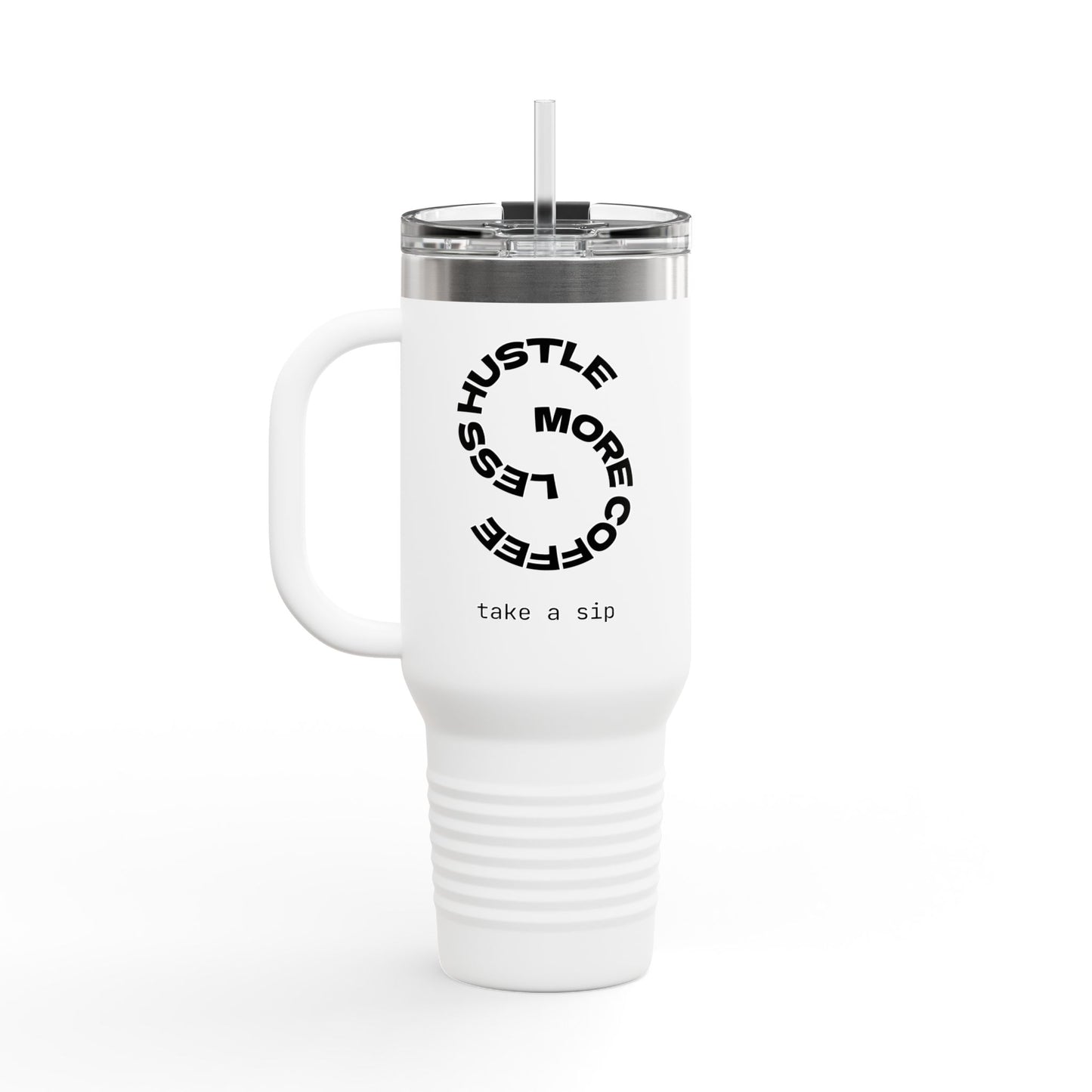 Motivational Insulated Travel Mug for Coffee Lovers, 40oz Coffee Tumbler, Perfect for Work and Travel, Gift for Her
