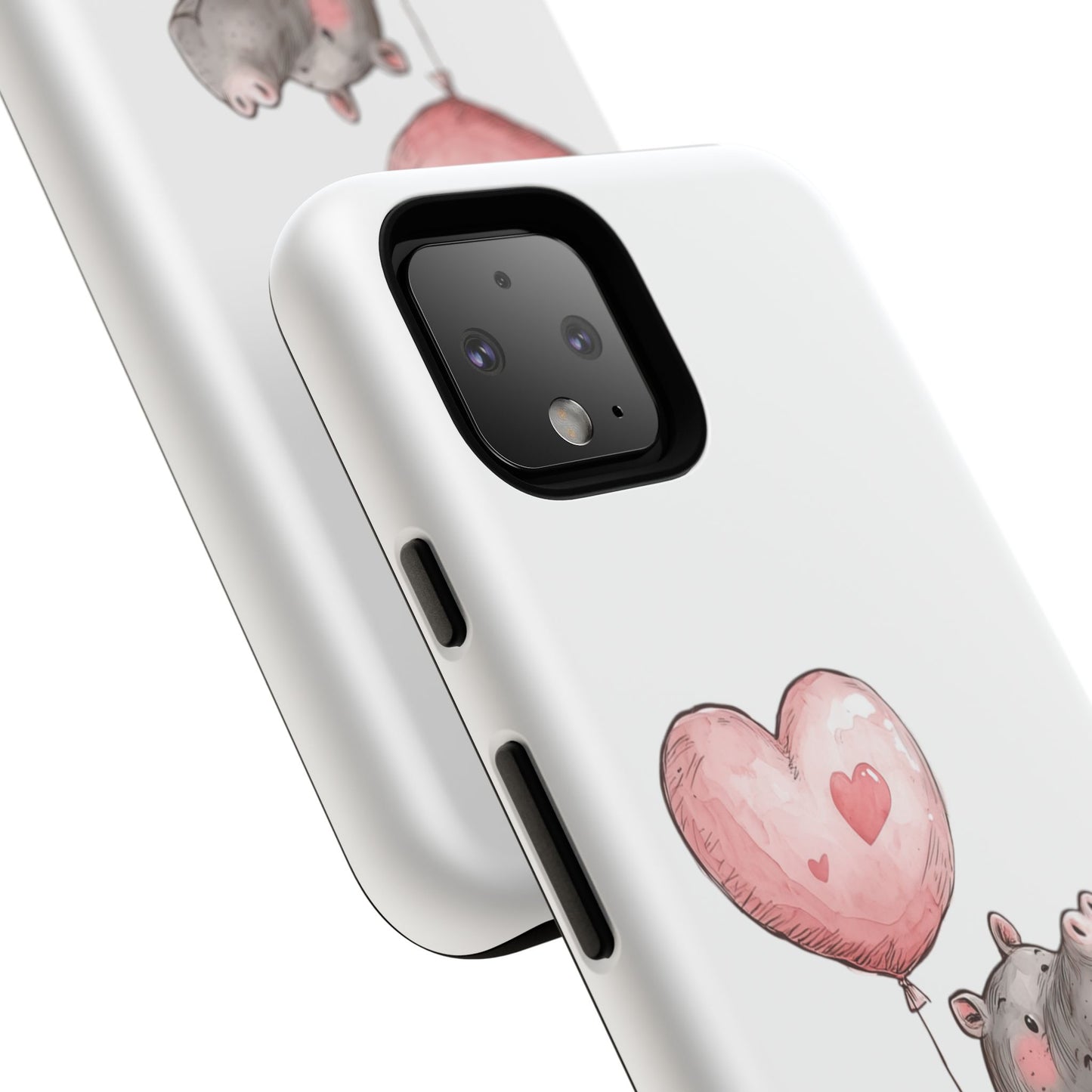 Cute Hippo Phone Case - Good Vibes Design, Animal Lover Gift, Fun Accessory, Birthday Present, Phone Accessories