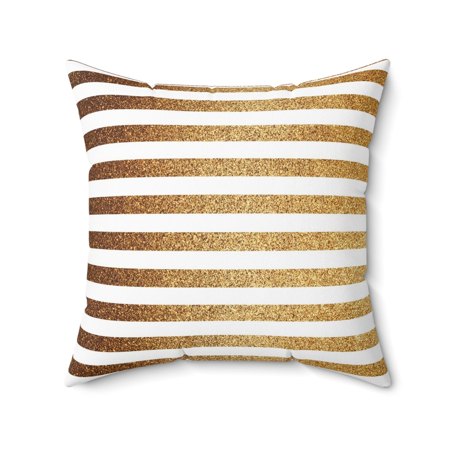 Golden Stripes Decorative Pillow, Modern Home Decor, Cozy Living Room Cushion, Throw Pillow for Bed, Gift for Housewarming