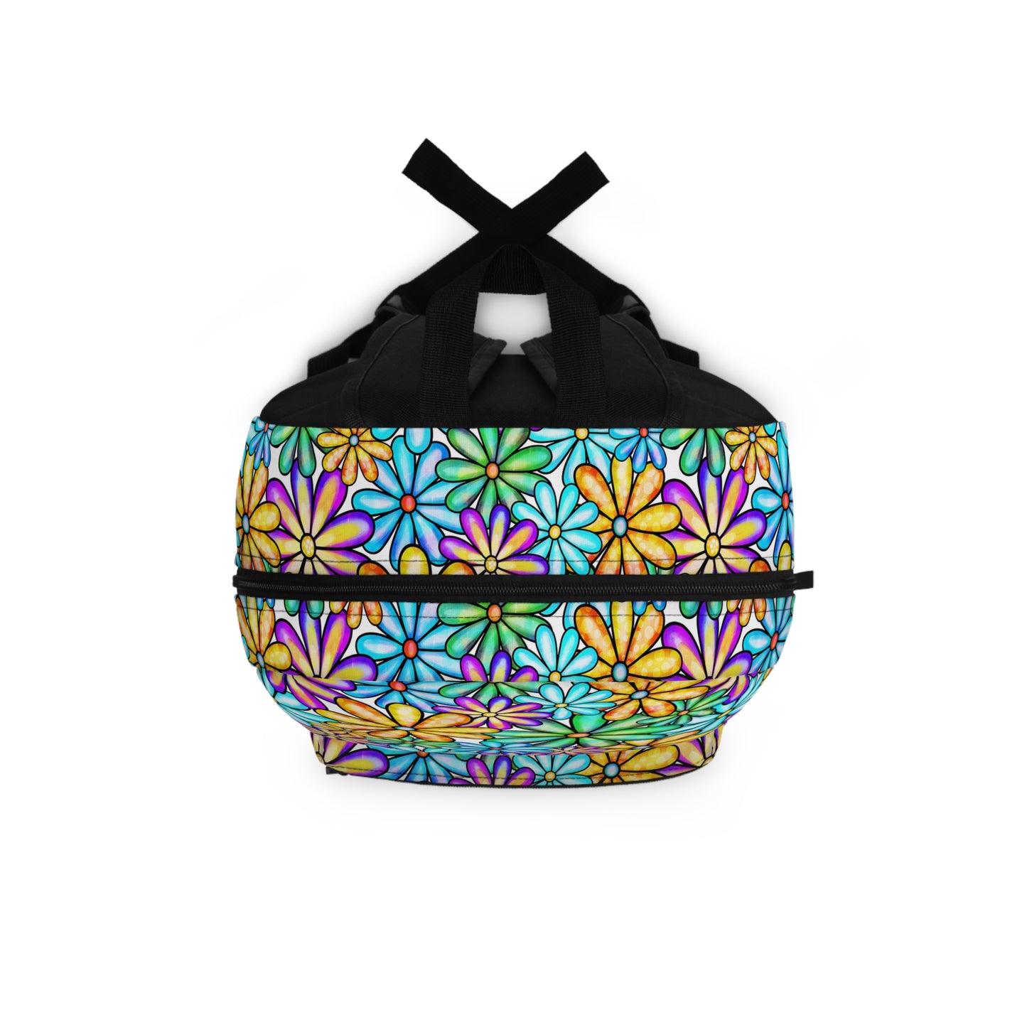 Colorful Floral Backpack, Back to School Bag, Travel Rucksack, Bohemian Style Backpack, Cute Gift for Students