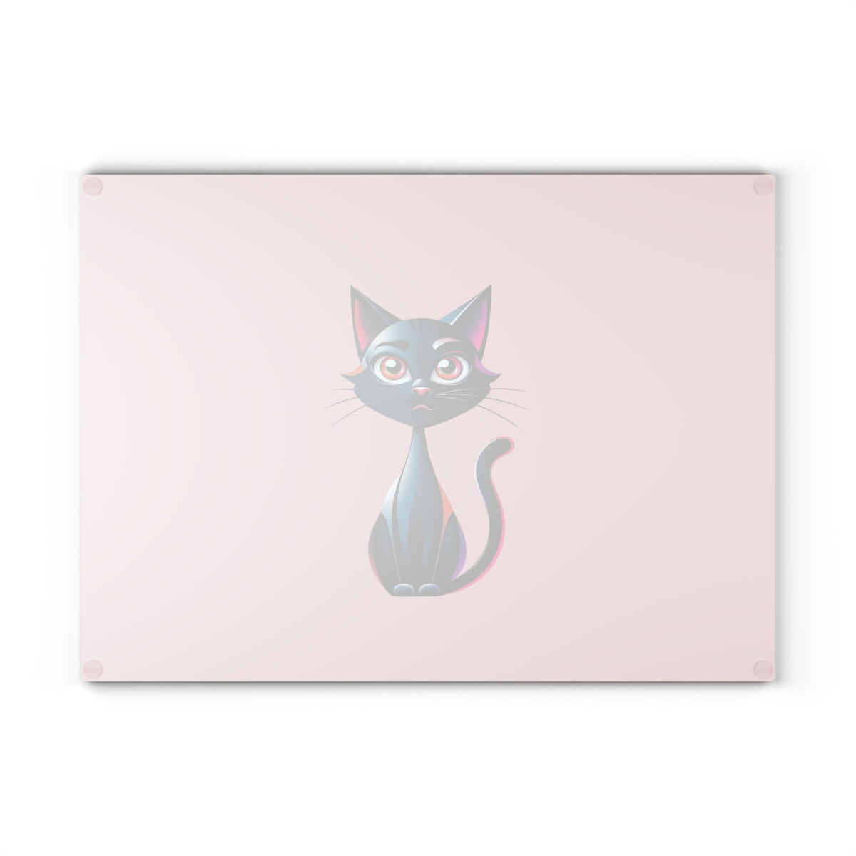 Charming Cat Glass Cutting Board - Cute Cat Kitchen Decor, Pet Lover Gift, Unique Housewarming Present, Cat Mom Essential