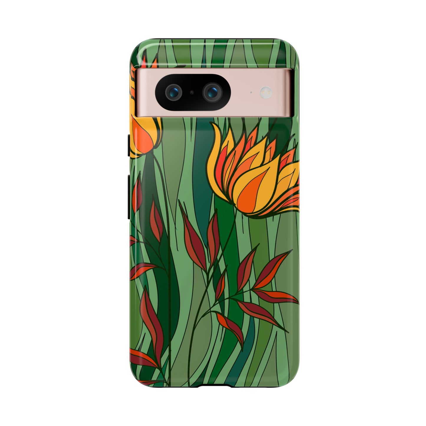 Vibrant Floral Phone Case, Nature-Inspired Tough Case, Eco-Friendly Cover, Unique Gift for Nature Lovers, Spring Decor