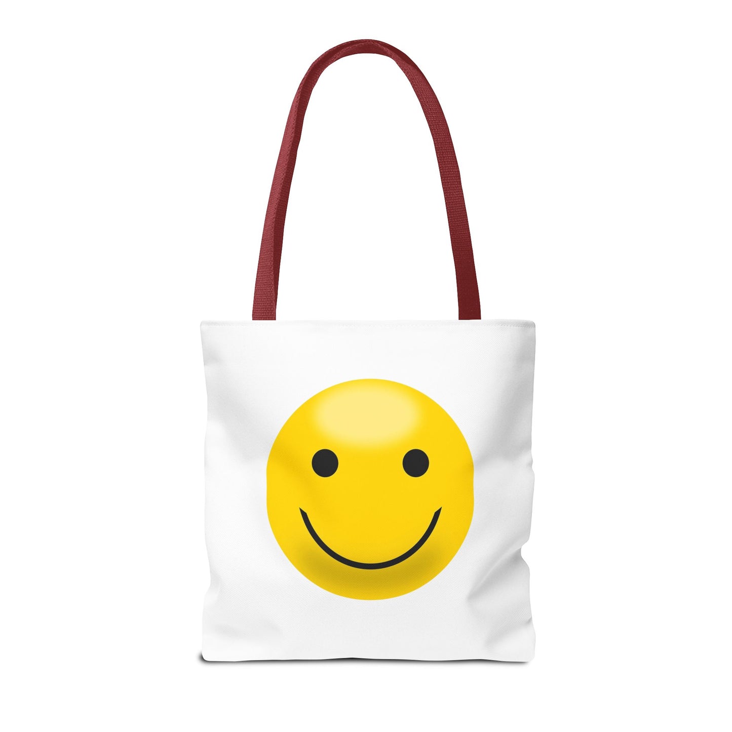 Smiley Face Tote Bag, Eco-Friendly Shopping Bag, Fun Beach Bag, Gift for Teens, Happy Tote for Everyday Use