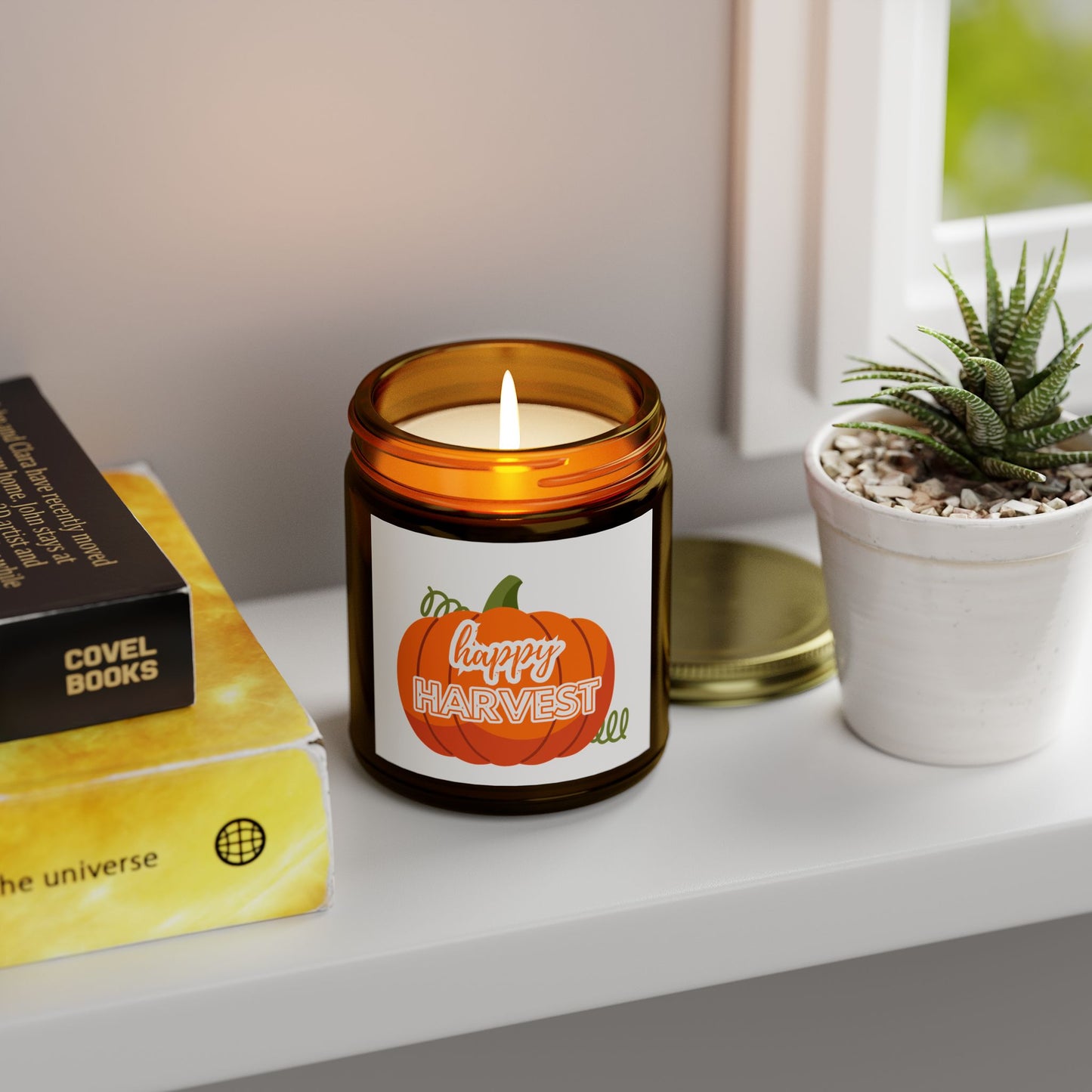 Pumpkin Spice Scented Candles, Fall Decor, Gift for Her, Cozy Home, Autumn Candle, Thanksgiving Decoration