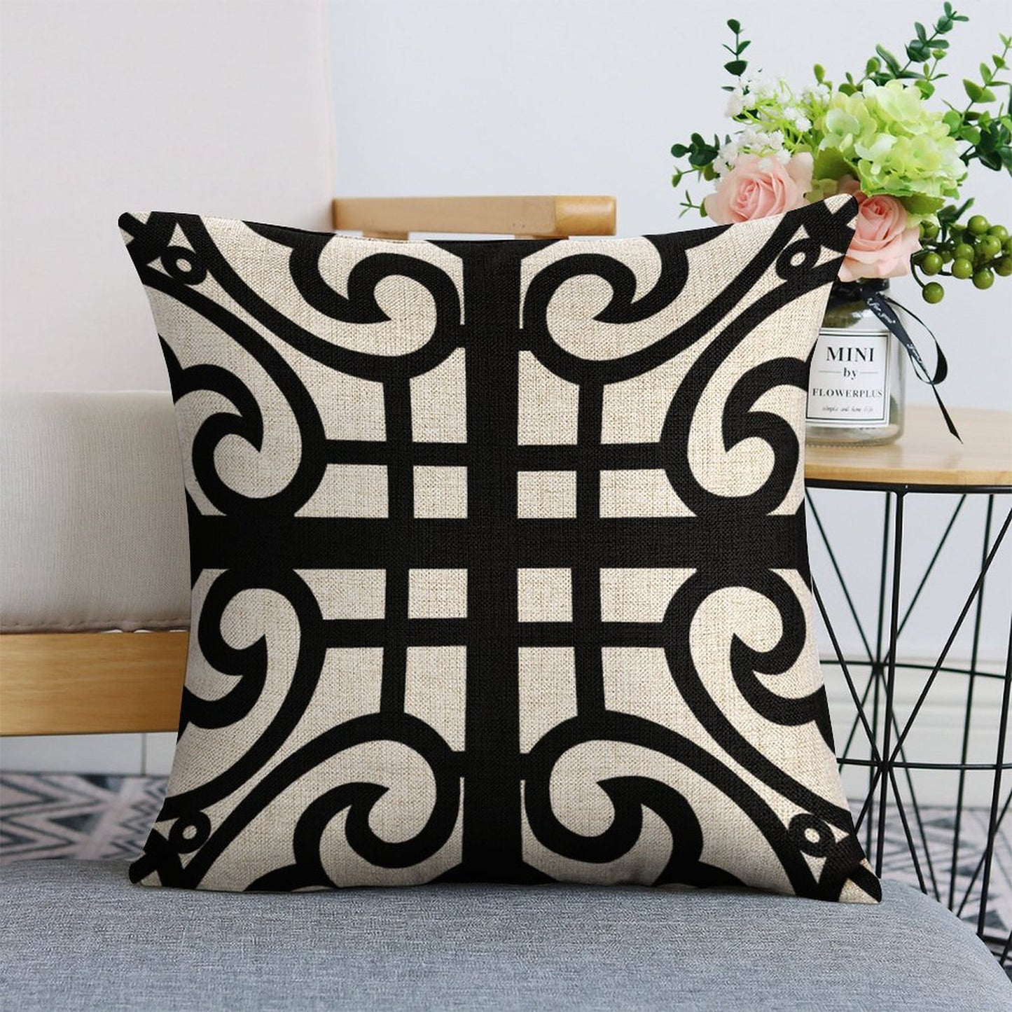 Personalized Photo Pillowcases (Pillow Excluded) Swirls and lines