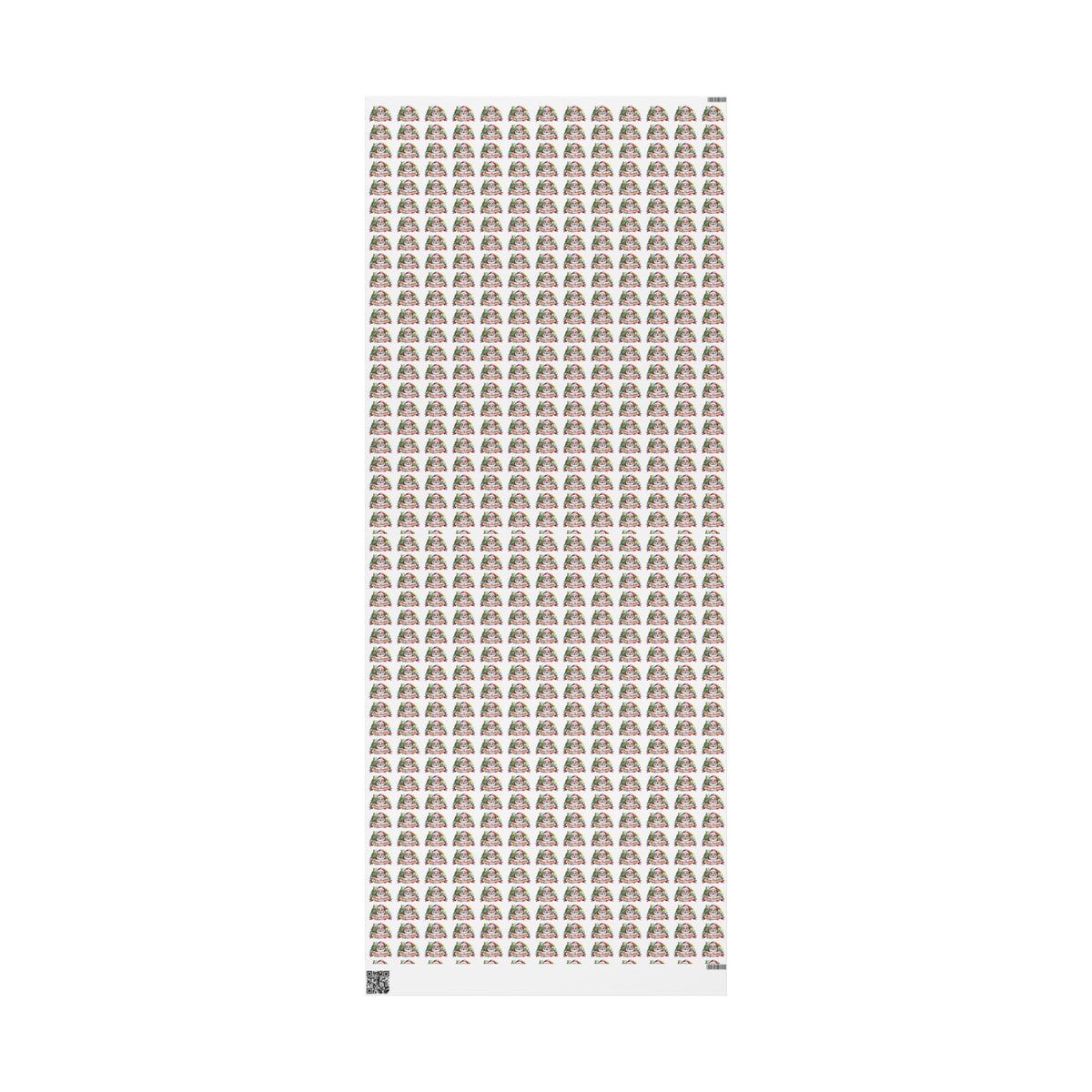 Holiday Santa Emblem Wrapping Paper Roll