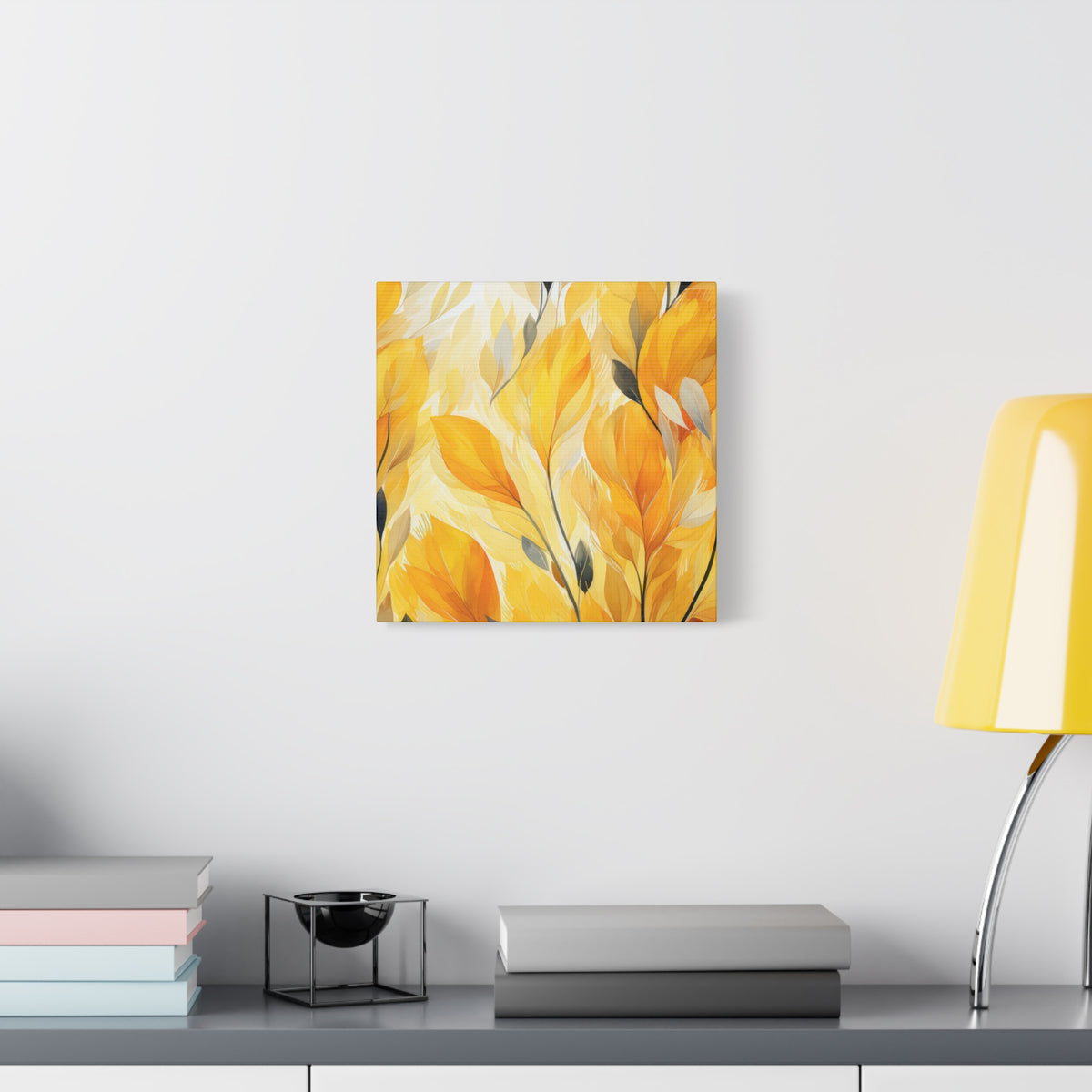 Gorgeous Yellow Matte Canvas Art Print, Stretched, 1.25"