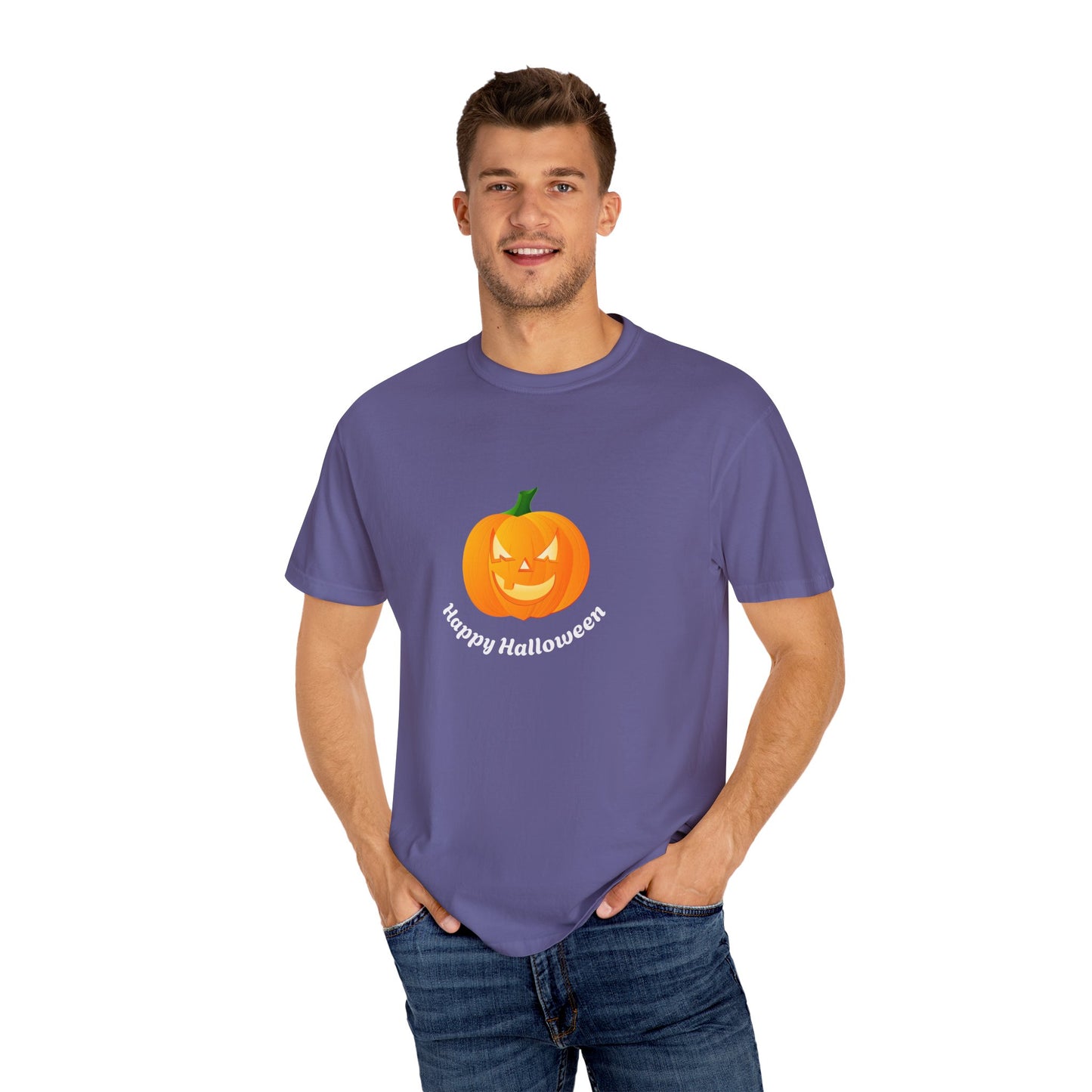 Halloween Pumpkin T-Shirt, Unisex Fall Shirt, Spooky Tee, Autumn Casual Wear, Trick or Treat Costume