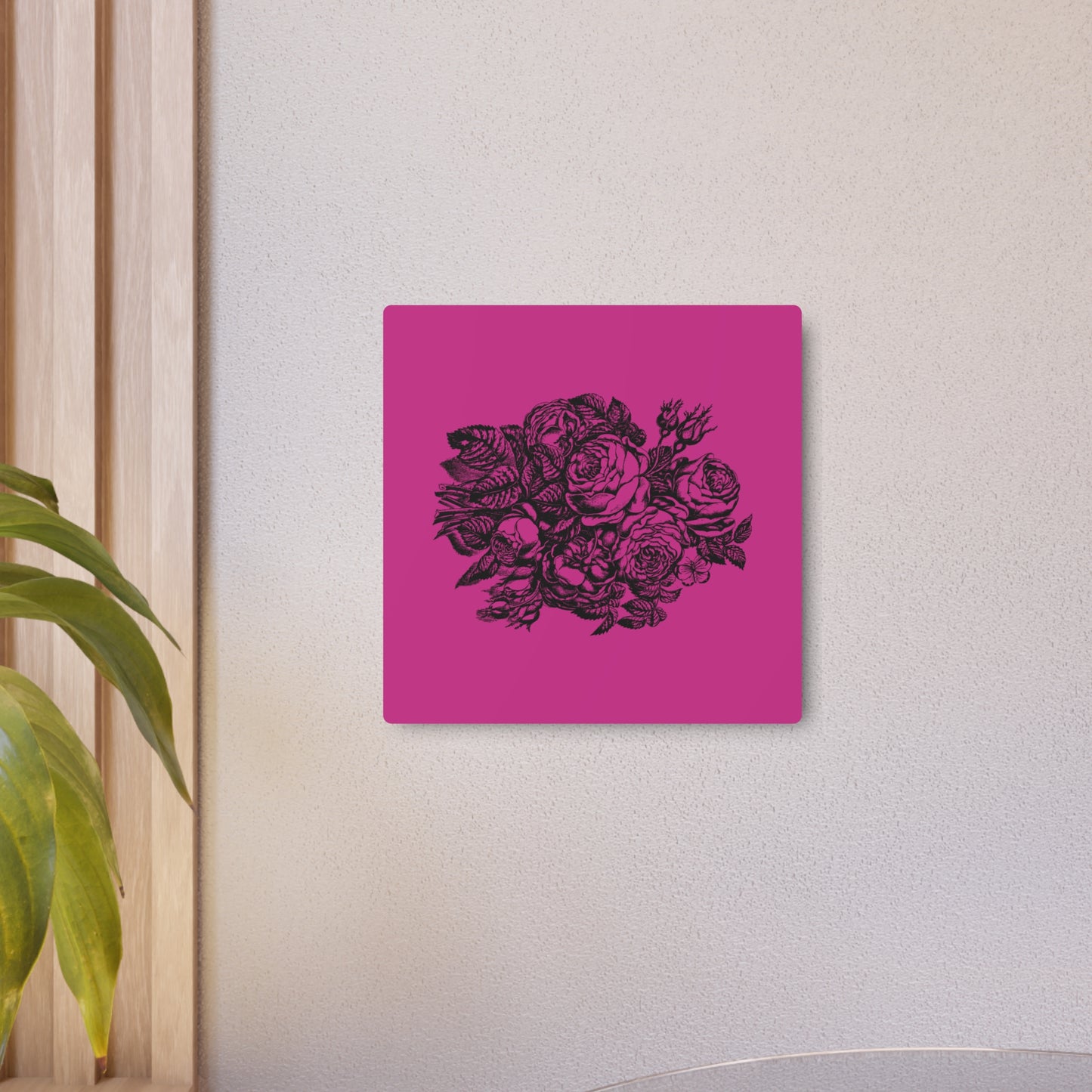 Floral Metal Art Sign, Elegant Wall Decor, Home Decoration, Gift for Garden Lovers, Mother's Day Present, Rustic Home Art