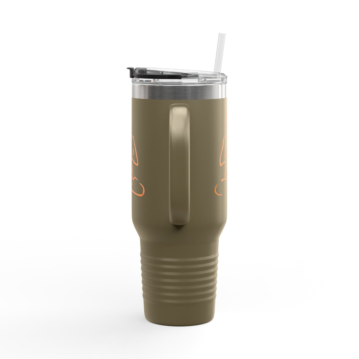 Mindful Travel Mug, Zen Coffee Cup, 40oz Insulated Flask, Inspirational Drinkware, Yoga Gift, Eco-Friendly Travel Tumbler
