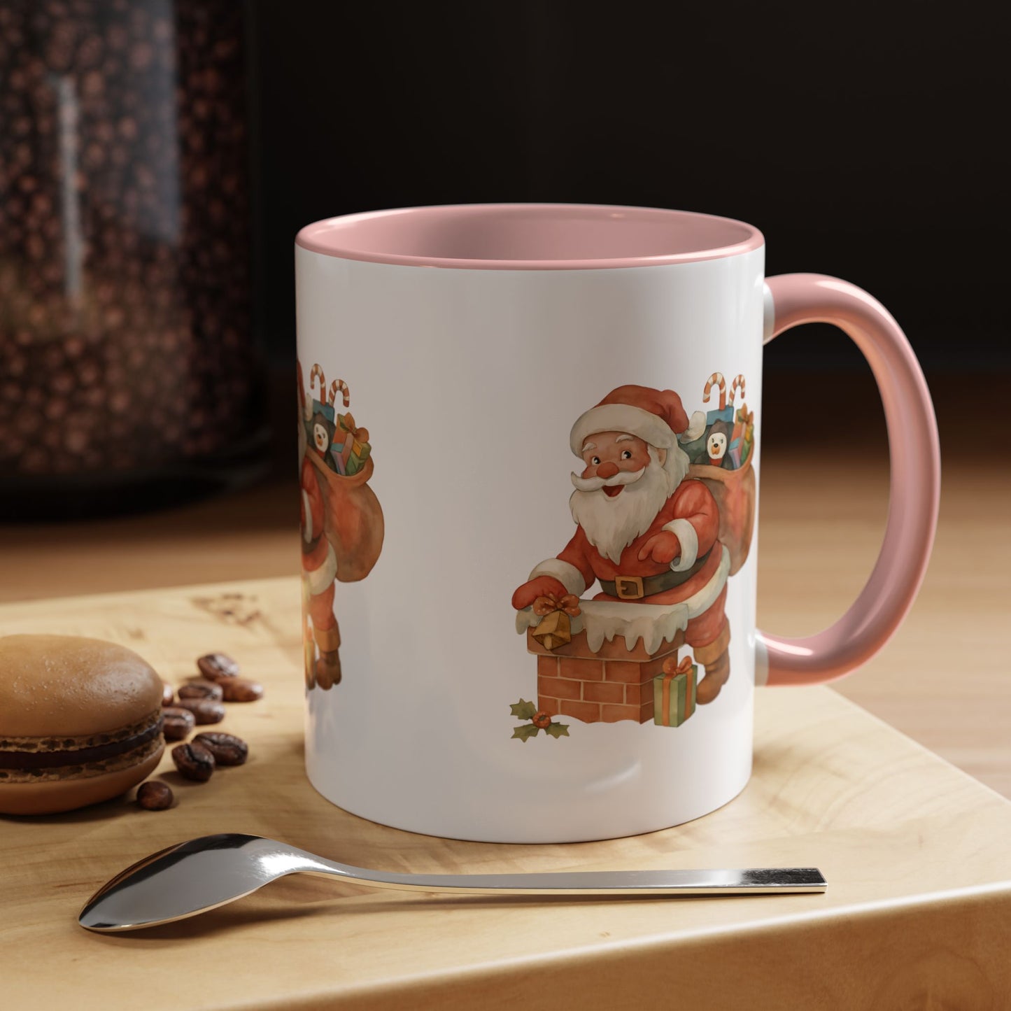 Festive Santa Coffee Mug, Holiday Gift, Christmas Decorations, Cozy Kitchen, Unique Mug, Santa-Themed Drinkware