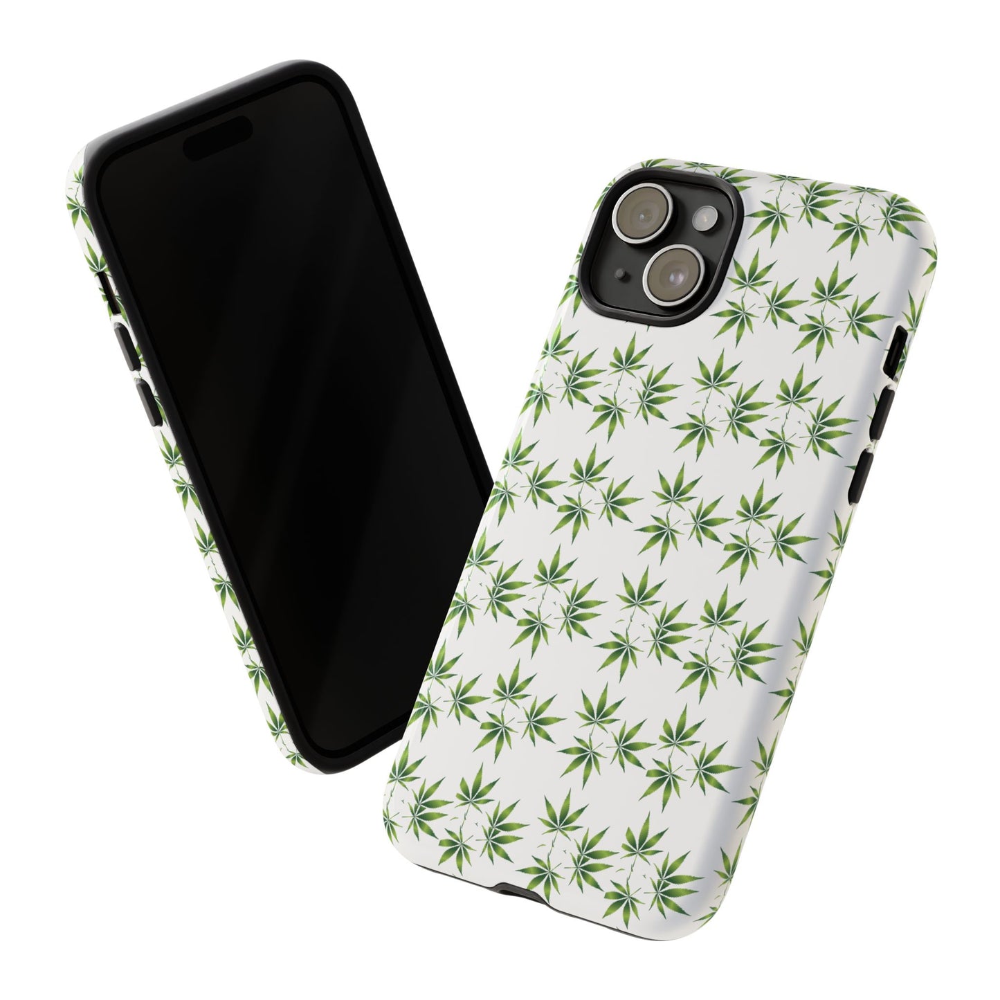 Stylish Phone Case with Cannabis Leaf Design, Durable Phone Cover, Gift for Stoner Friends, Unique Phone Accessory, Nature-Inspired Design