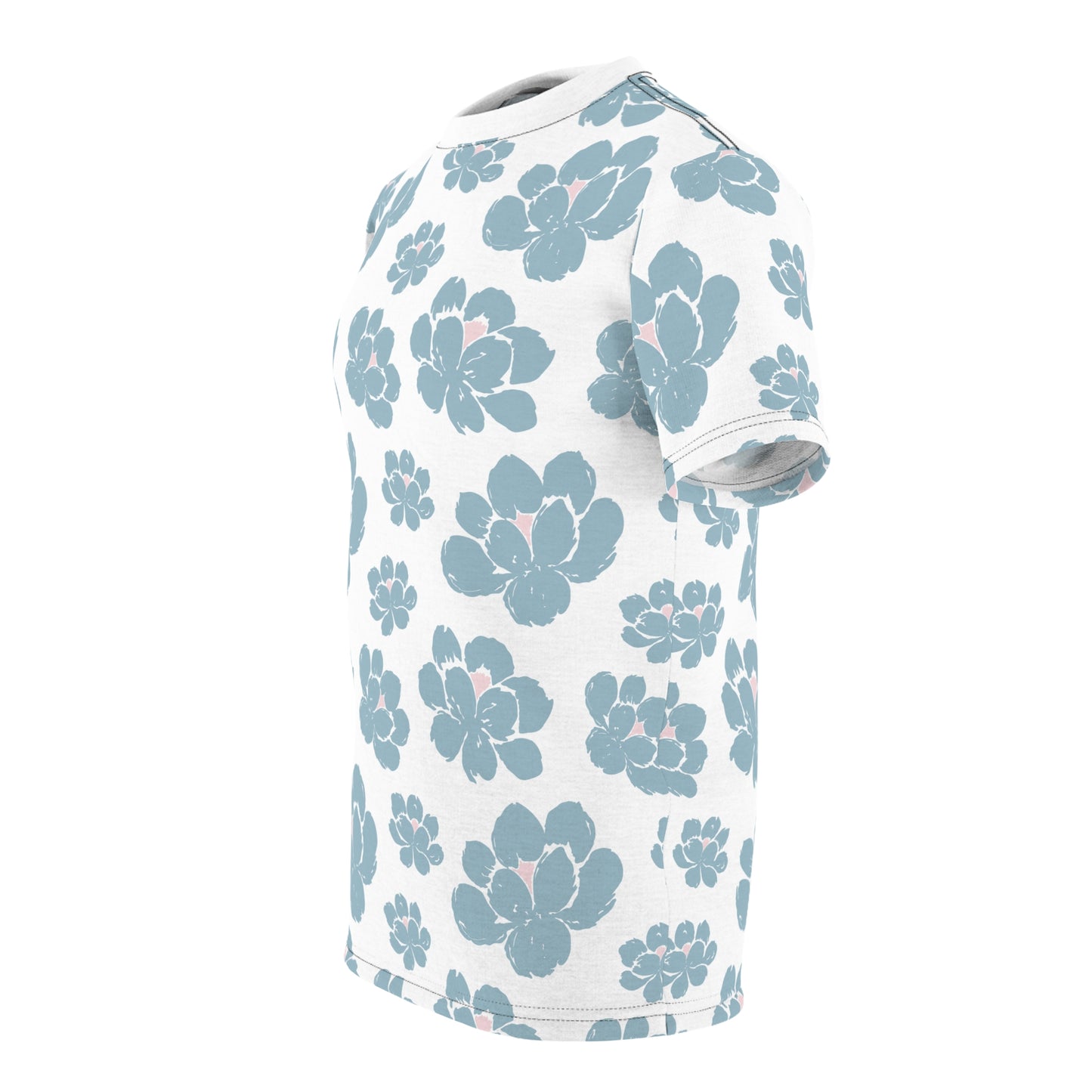 Floral Unisex Cut & Sew Tee: Breezy, Stylish, Casual Wear, Perfect for Spring & Summer, Gift for Nature Lovers, Everyday Comfort Tee