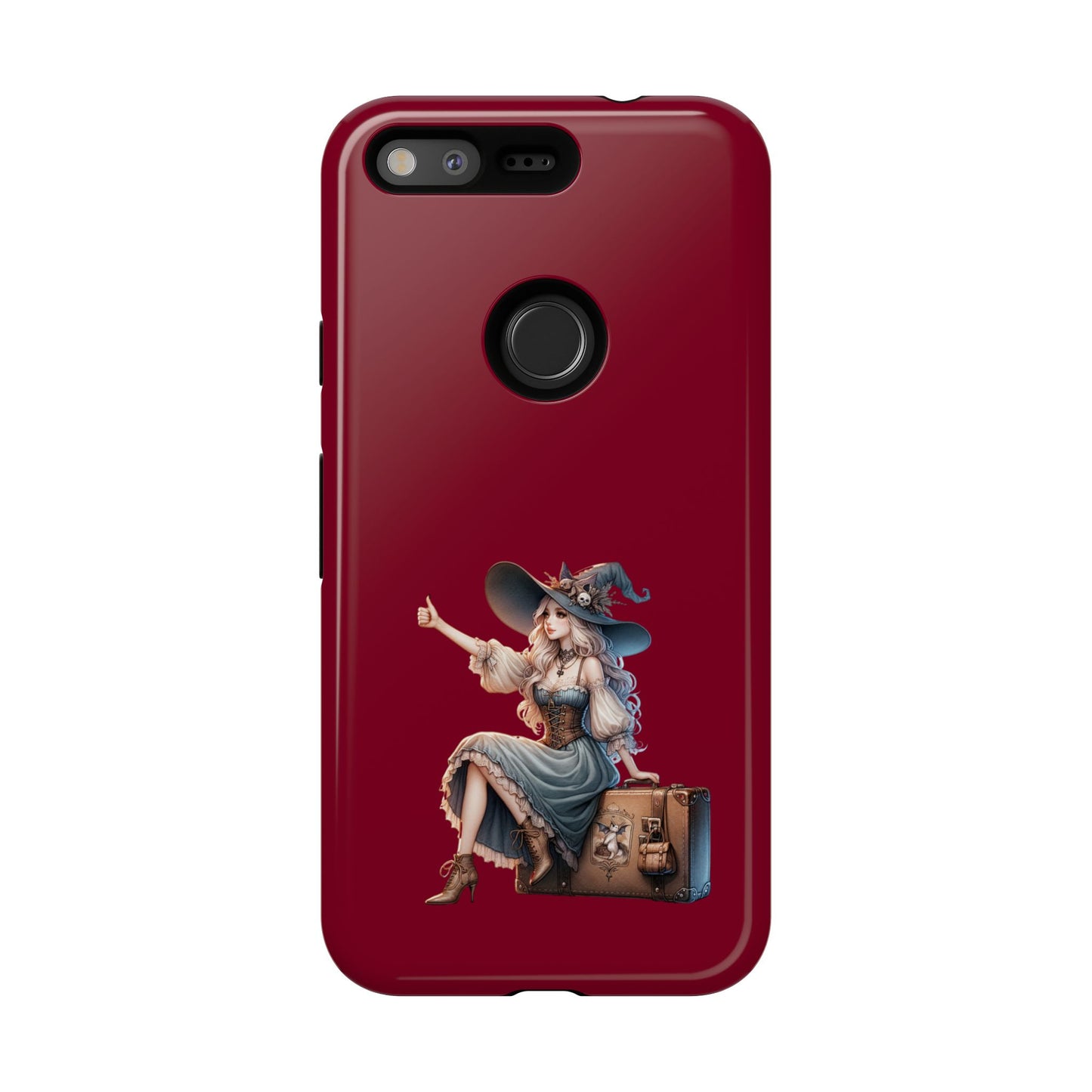 Witchy Phone Case - Magical, Durable - Halloween Gift, Cosplay Accessory, Cute Witch Design