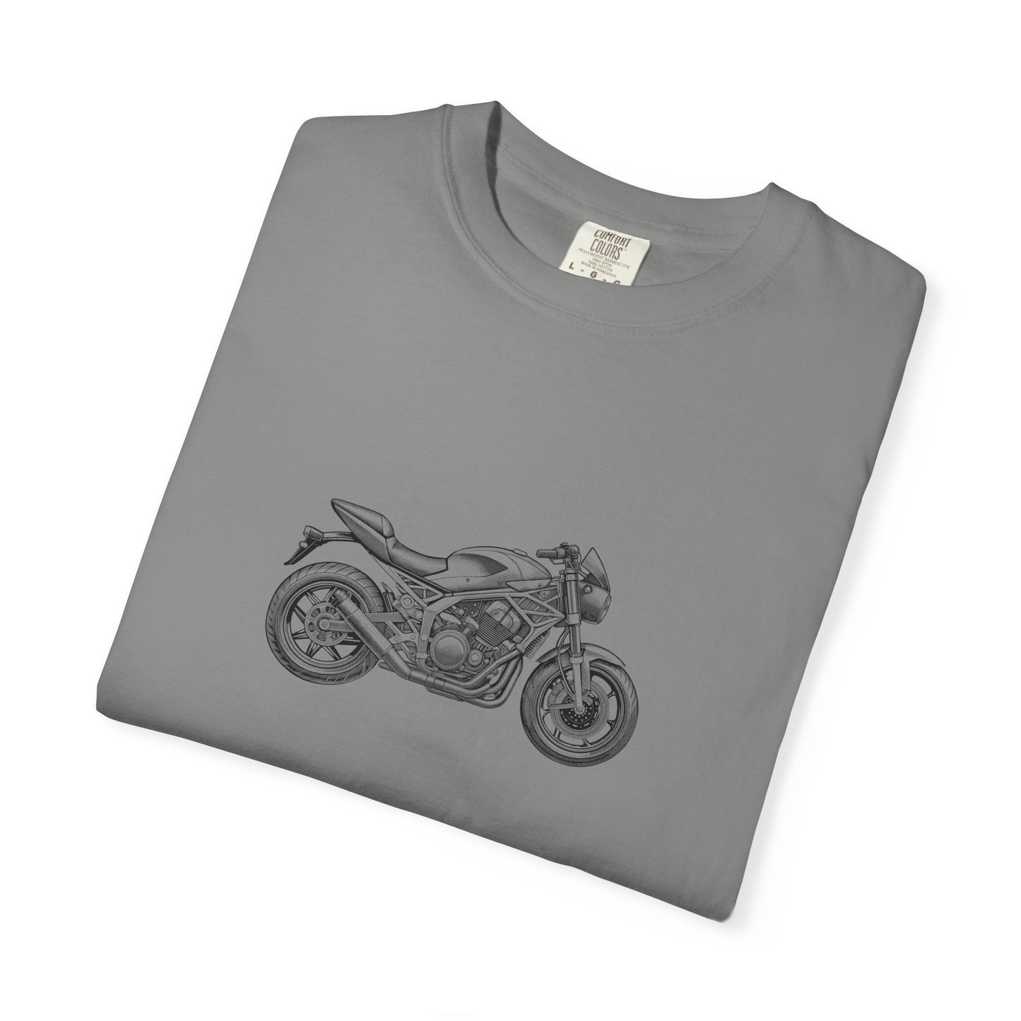 Motorcycle Vibes Unisex Garment-Dyed T-Shirt, Biker Tee for Motorcycle Enthusiasts, Gift for Riders, Casual Wear, Adventure Apparel