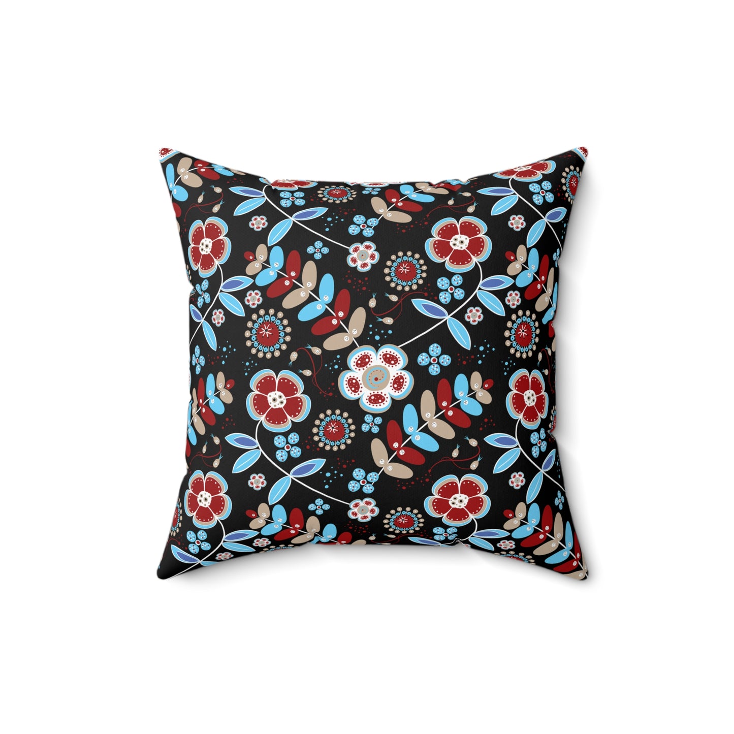 Floral Print Throw Pillow, Modern Decorative Cushion, Cozy Home Accent, Gift for Housewarming, Bohemian Style Decor