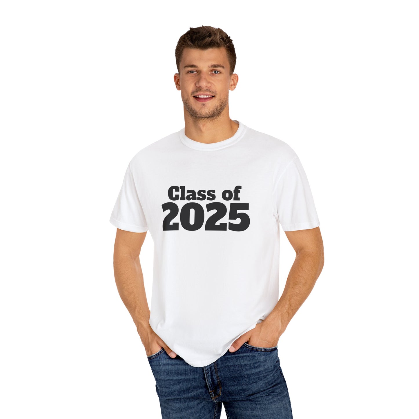 Class of 2025 Unisex Garment-Dyed T-Shirt, Graduation Gift, Back to School Tee