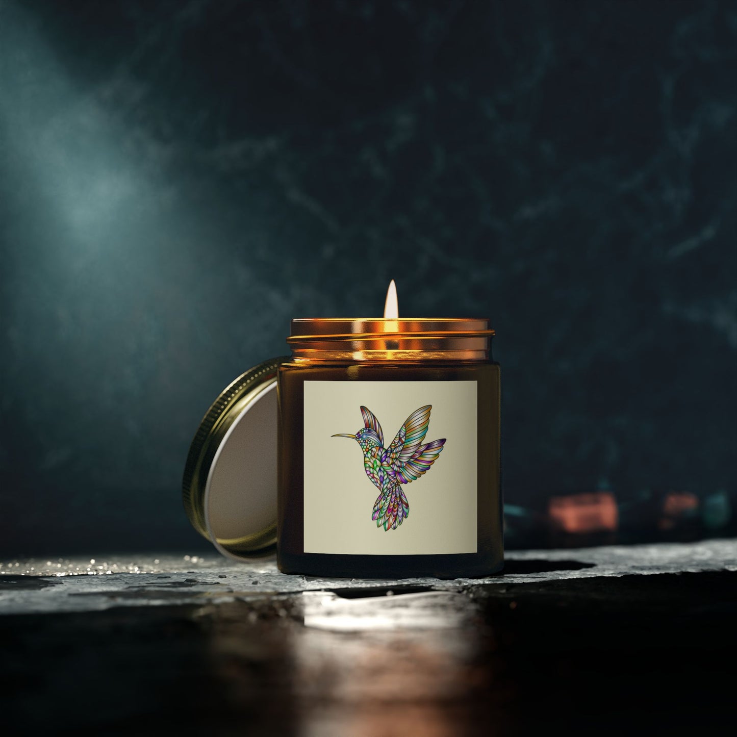 Colorful Hummingbird Scented Candle, Aromatherapy Candle, Gift Idea, Home Decor, Relaxation Candle, Eco-Friendly Wax
