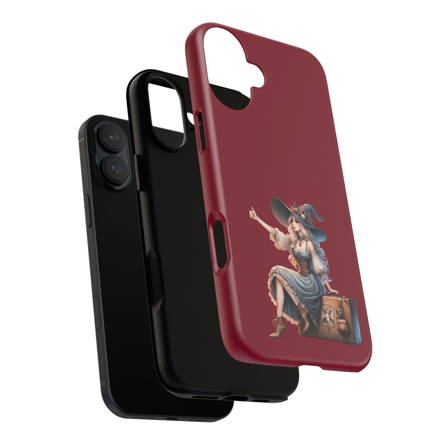 Witchy Phone Case - Magical, Durable - Halloween Gift, Cosplay Accessory, Cute Witch Design