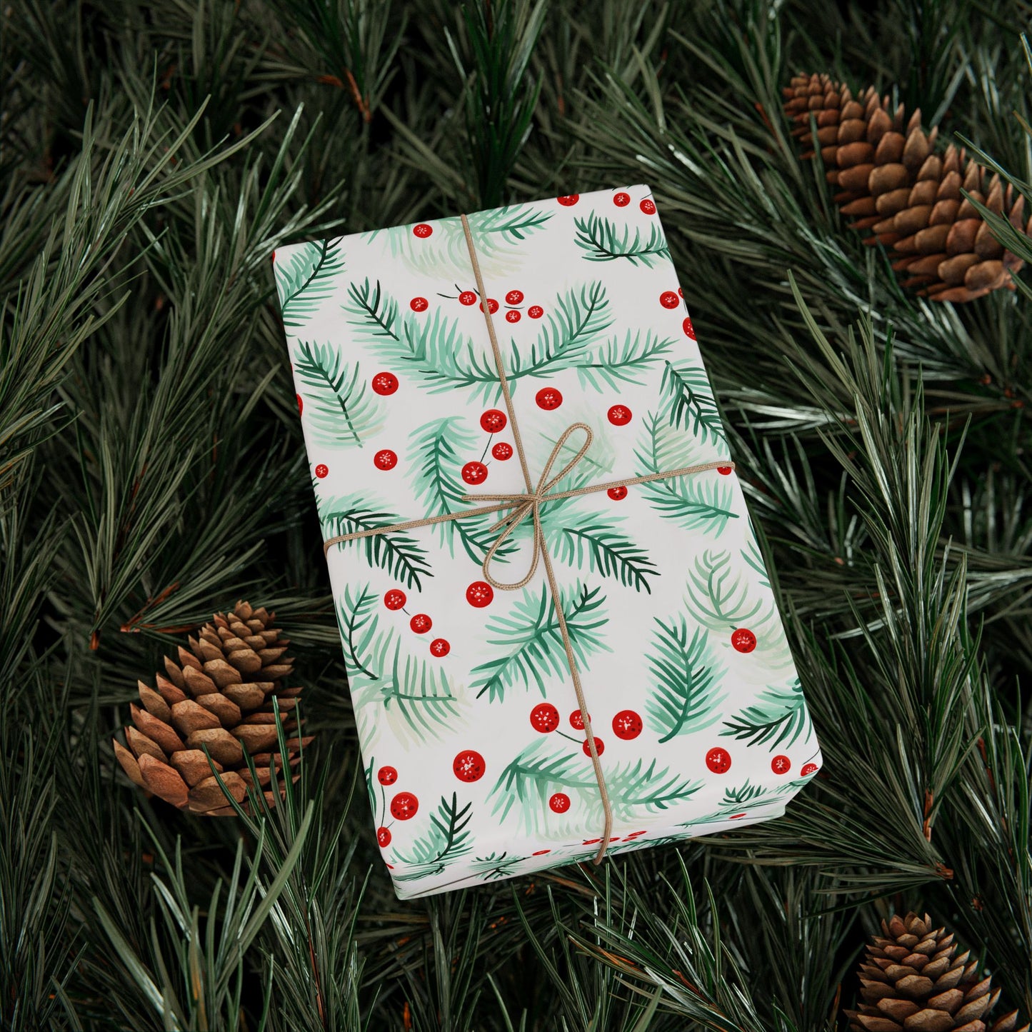 Festive Wrapping Paper, Holiday Gift Wrap for Christmas, Eco-Friendly Gift Wrap, Seasonal Wrapping Sheet, Party Supplies
