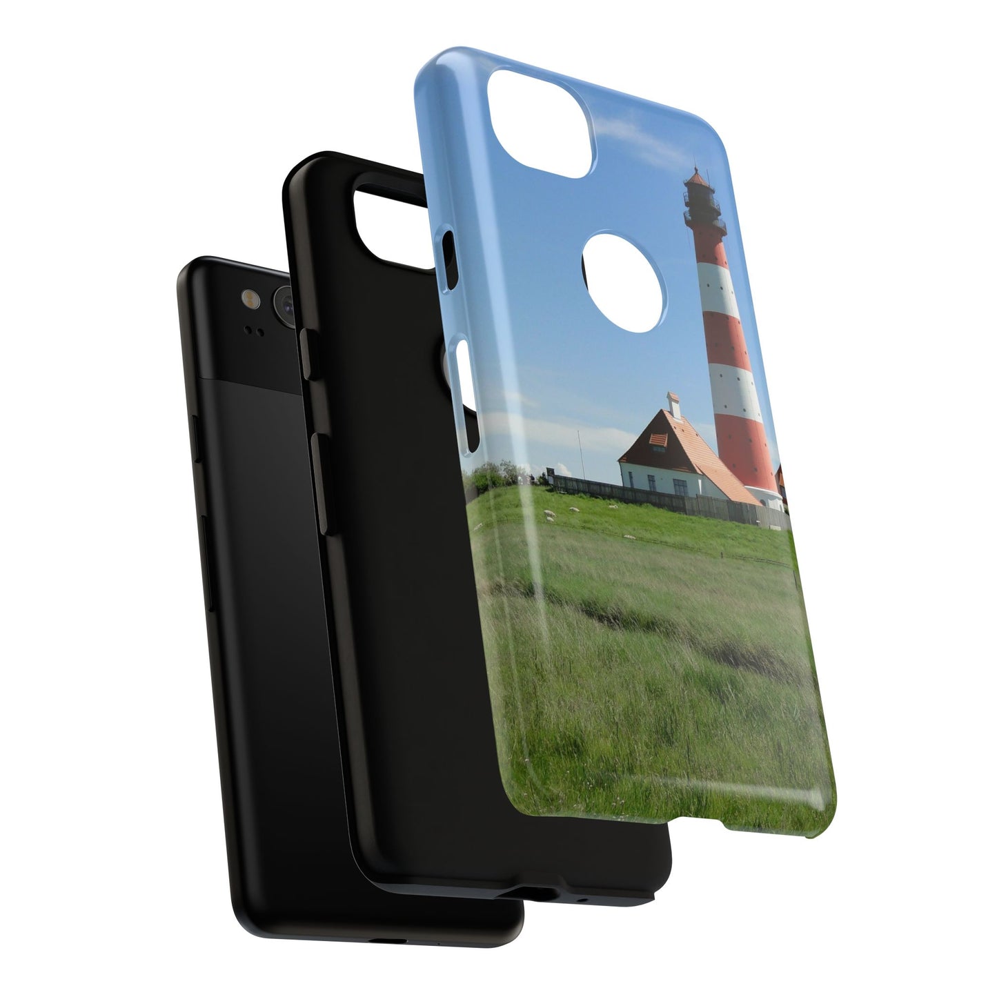 Lighthouse Phone Case - Coastal Vibes, Nautical Gift, Ocean Lover Accessory, Beach Aesthetic, Customizable Design
