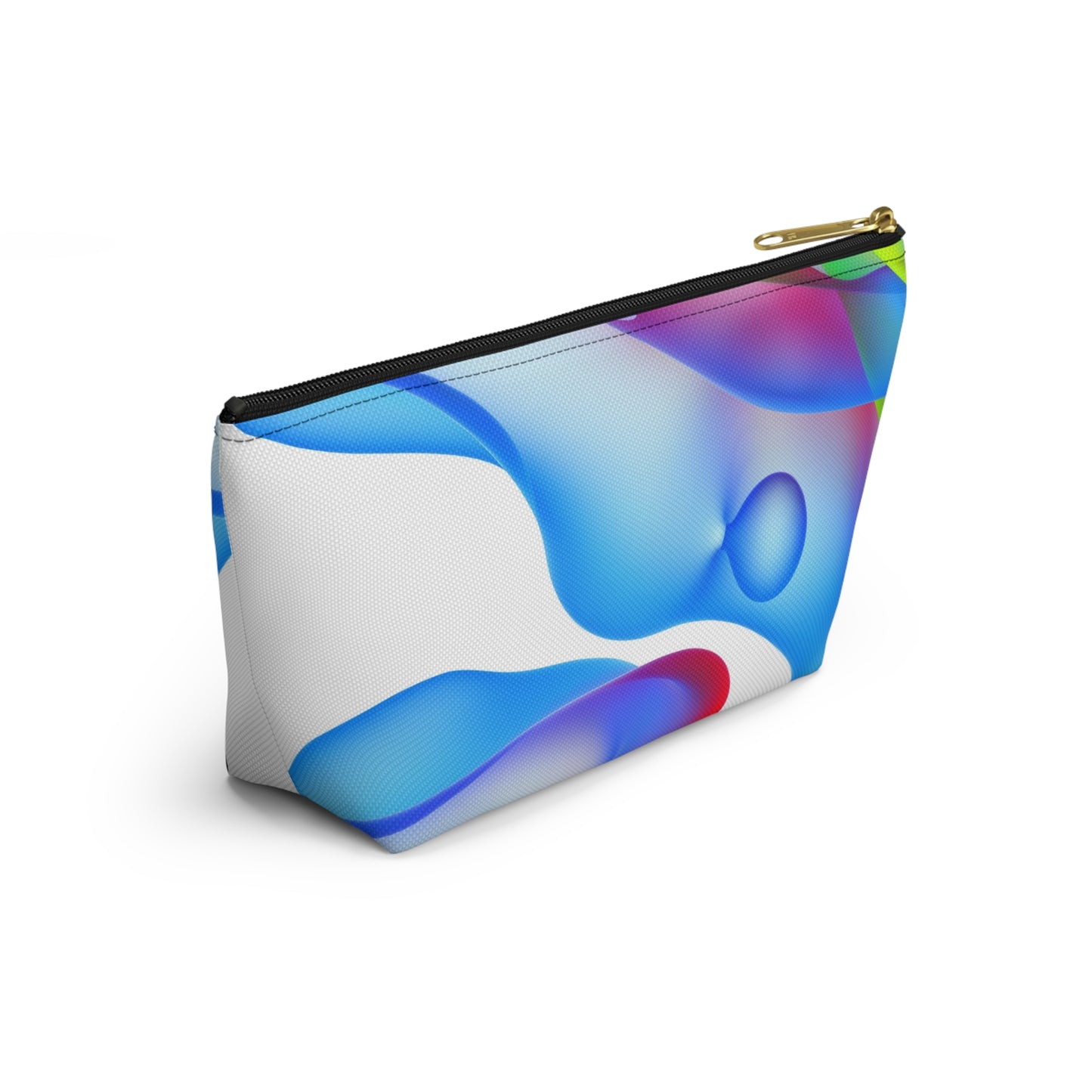 Vibrant Accessory Pouch, Colorful Makeup Bag, Artistic Travel Organizer, Fun Gift for Her, Modern Design Pouch