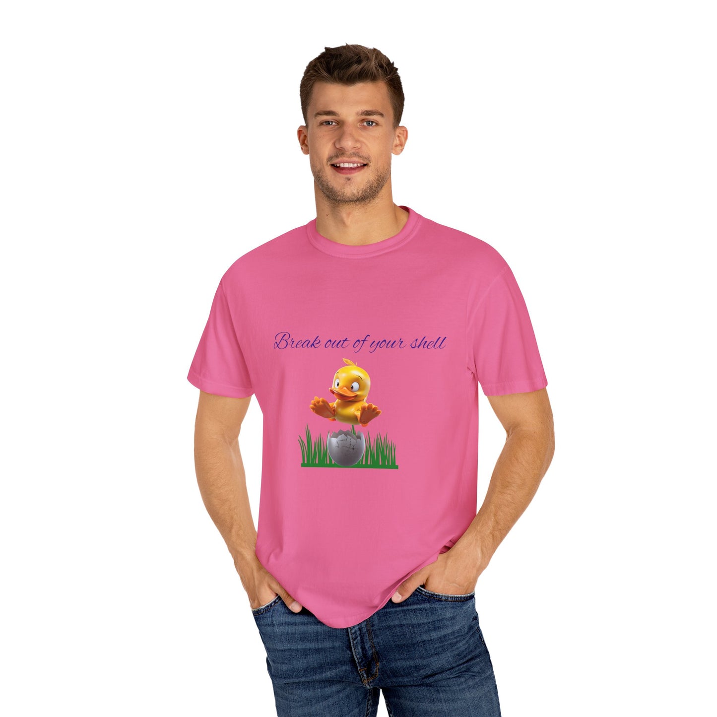 Egg-citing Garment-Dyed T-shirt: Perfect for Easter, Spring Celebrations
