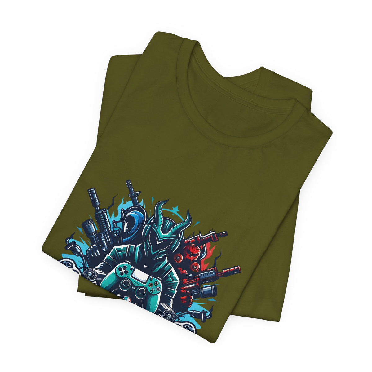 Gaming Controller Emblem Tee — Esports Gamer Graphic T-Shirt
