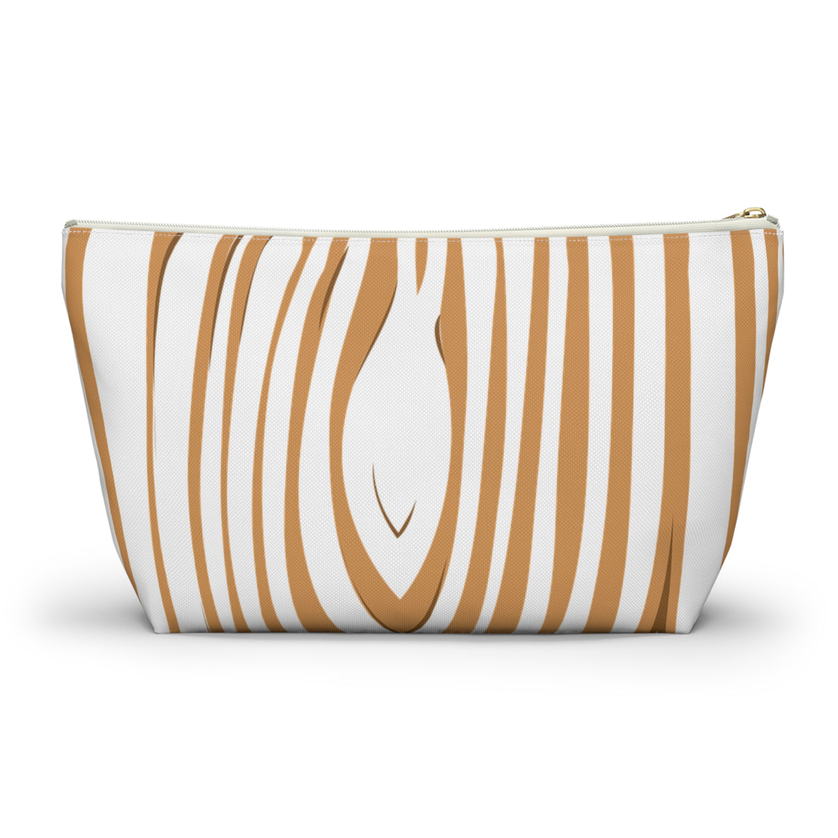 Chic T-bottom Accessory Pouch, Stylish Makeup Bag, Canvas Cosmetic Case, Travel Organizer, Gifts for Her