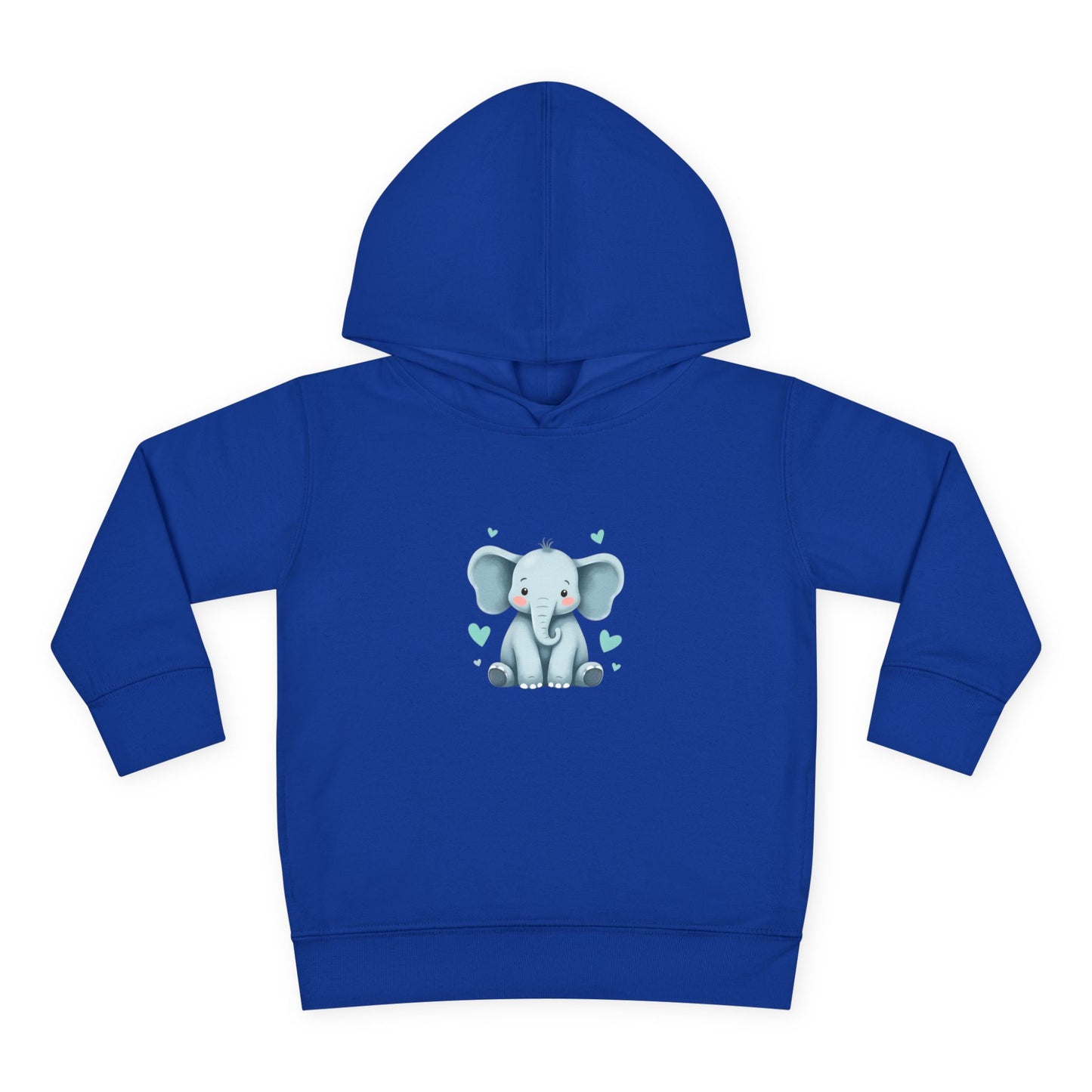 Adorable Elephant Toddler Fleece Hoodie, Kids Pullover, Baby Shower Gift, Birthday Present, Cute Animal Apparel, Cozy Toddler Wear