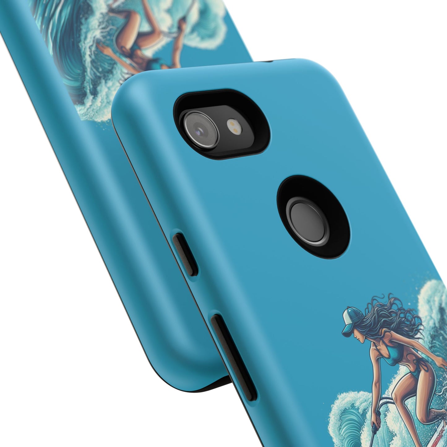 Surfing Phone Case, Coastal Vibes Phone Cover, Tough Cases for Beach Lovers, Ocean Art Phone Accessories, Summer Gift Idea