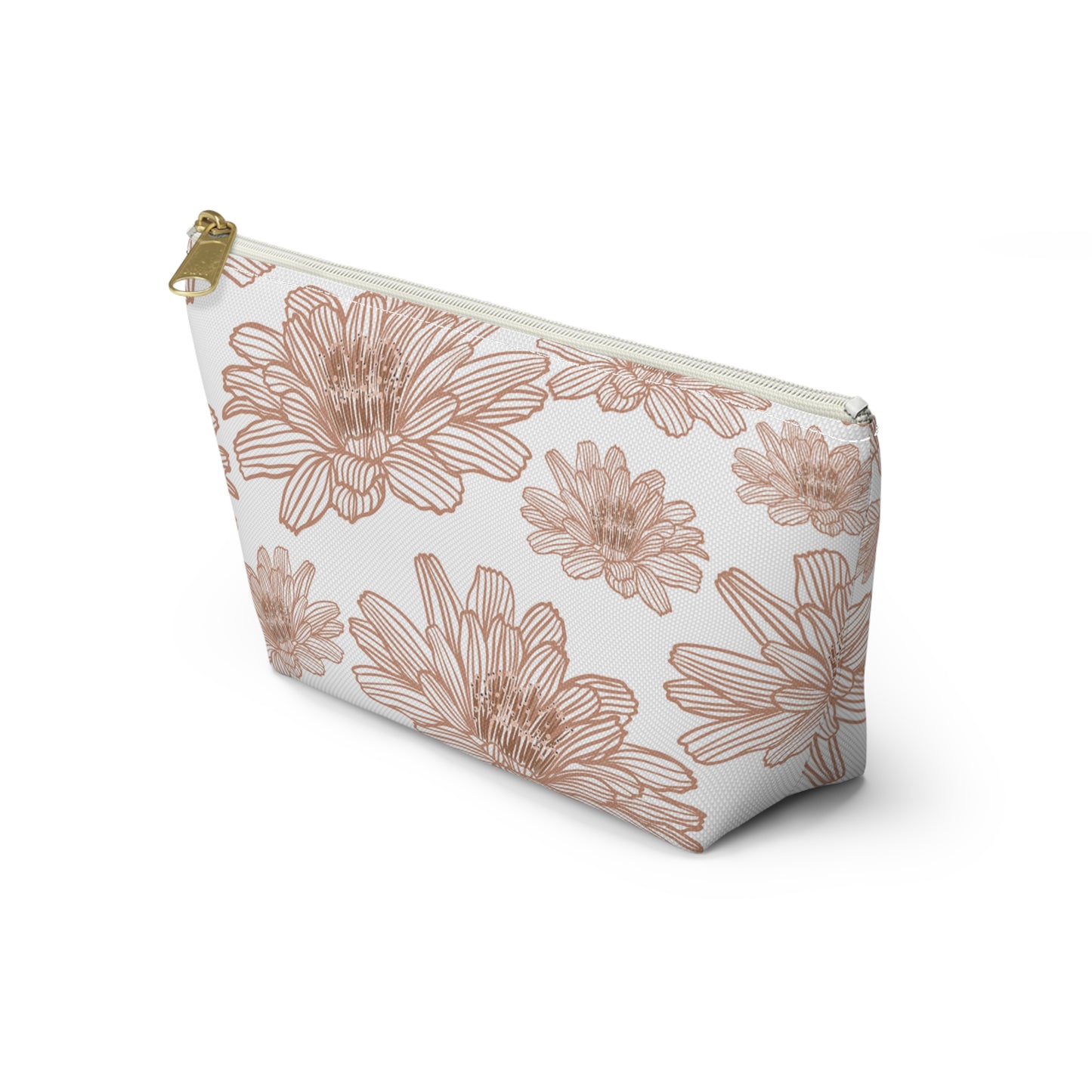 Floral Accessory Pouch - Chic Makeup Bag, Travel Organizer, Gift for Her, Floral Print Pouch, Flower Design Zipper Bag