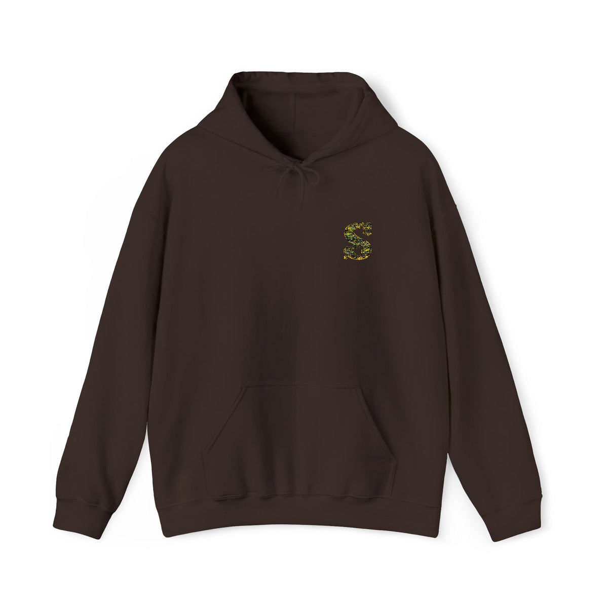 Floral S Initial Hoodie — Monogrammed Flower Letter Sweatshirt