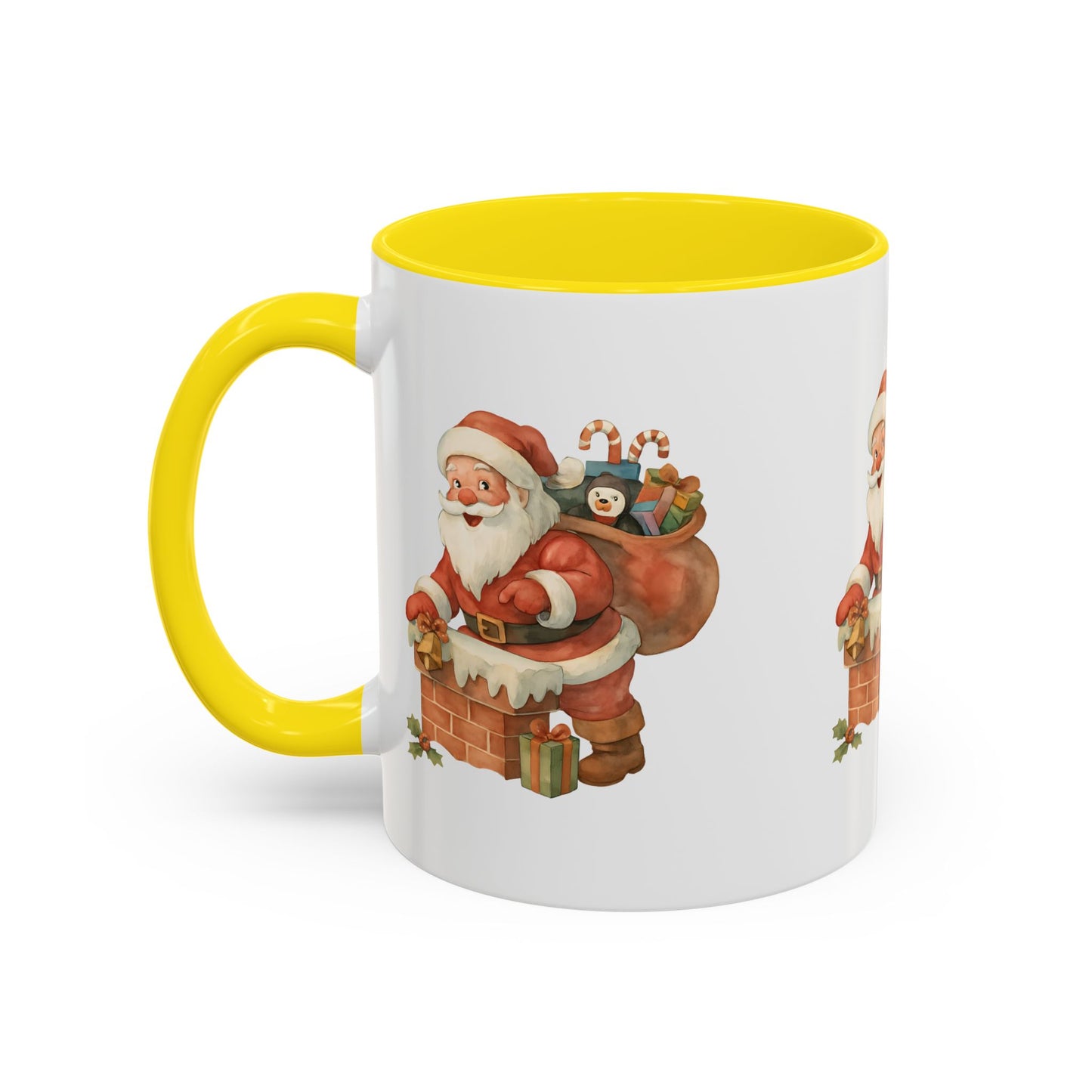 Festive Santa Coffee Mug, Holiday Gift, Christmas Decorations, Cozy Kitchen, Unique Mug, Santa-Themed Drinkware
