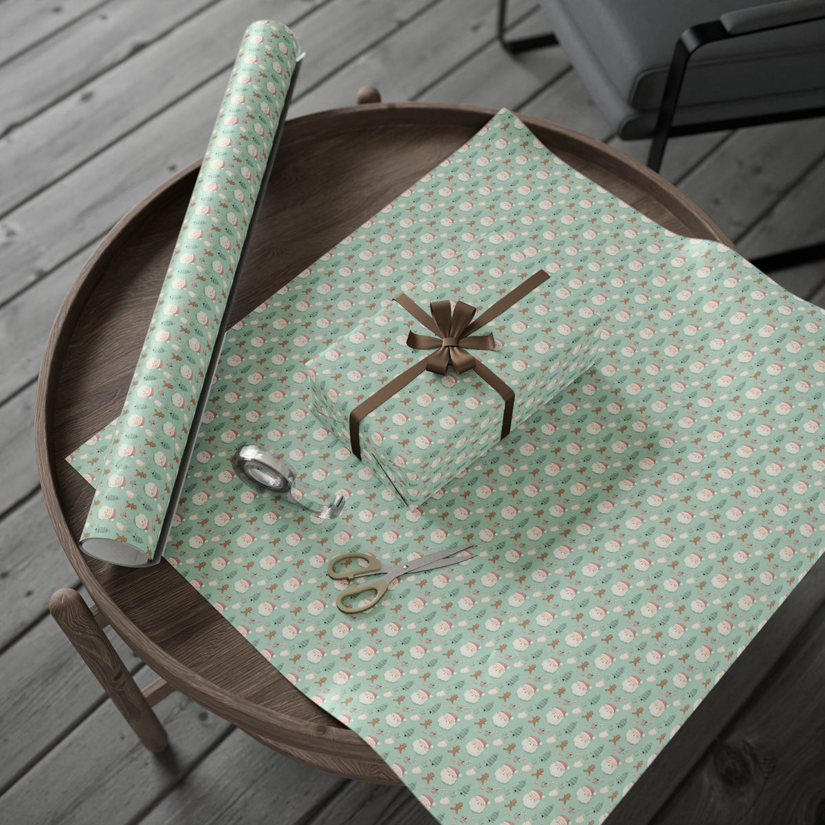 Festive Wrapping Paper, Holiday Gift Wrap, Christmas Wrapping, Eco-Friendly Wrapping, Cute Holiday Designs