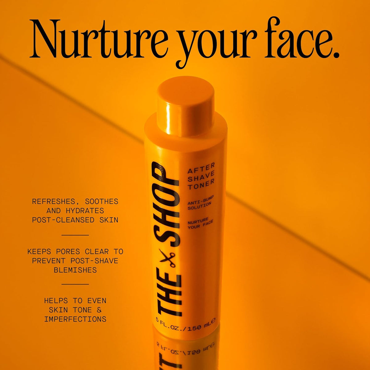 The Shop by Lebron James Men's Aftershave Toner, Anti-Bump Solution, Witch Hazel & Gentle Acids, Soothes Post-Shave Irritation