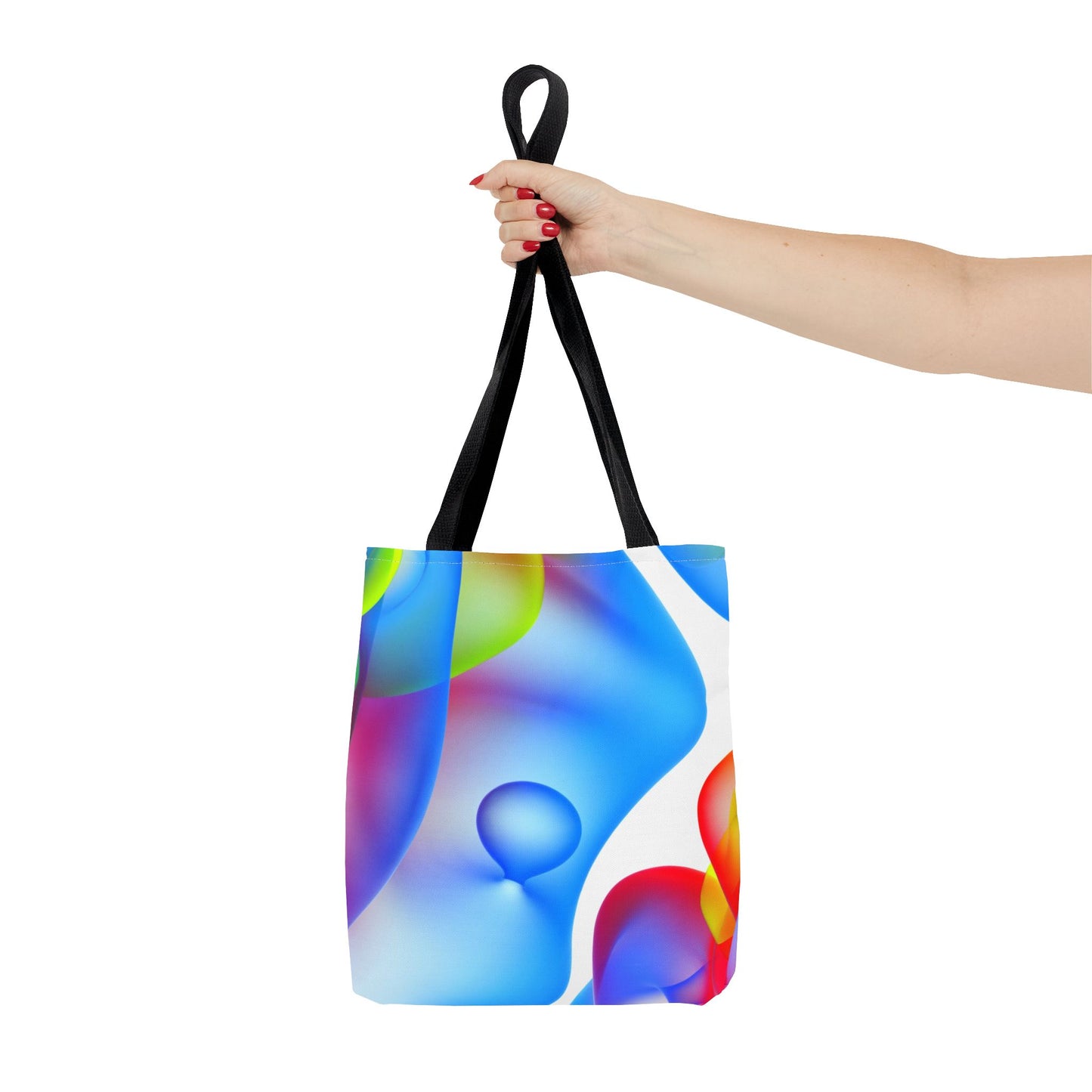 Vibrant Abstract Tote Bag, Colorful Beach Bag, Reusable Grocery Tote, Stylish Everyday Bag, Gift for Art Lovers