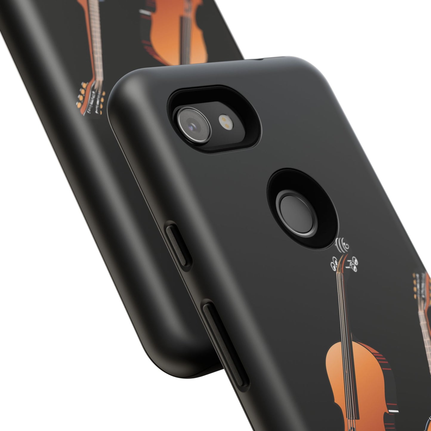 Musical Instrument Phone Case - Violin & Banjo Design, Music Lover Gift, Unique Phone Cover, Holiday Gift, Durable Tough Cases