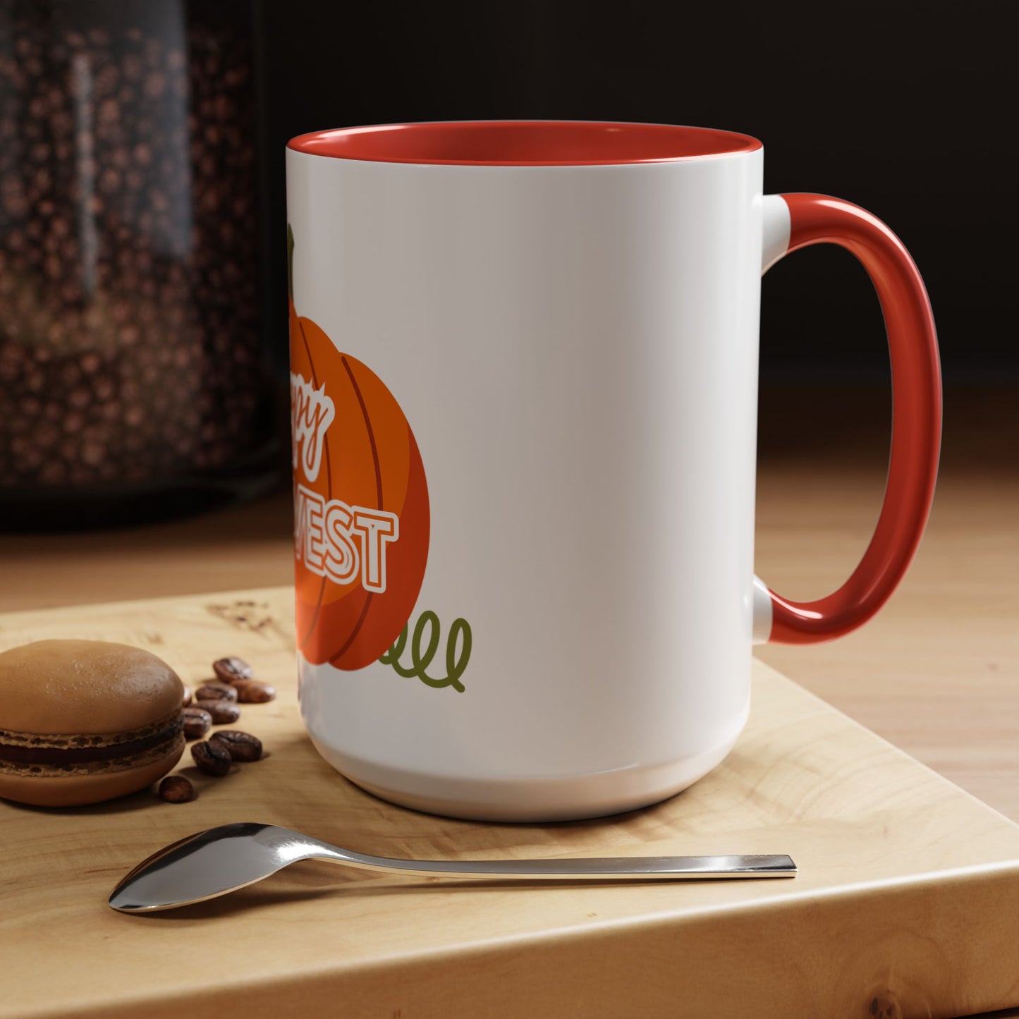 Happy Harvest Pumpkin Coffee Mug, Fall Mug, Seasonal Decor, Gift for Coffee Lovers, Autumn Vibes, Halloween Decoration